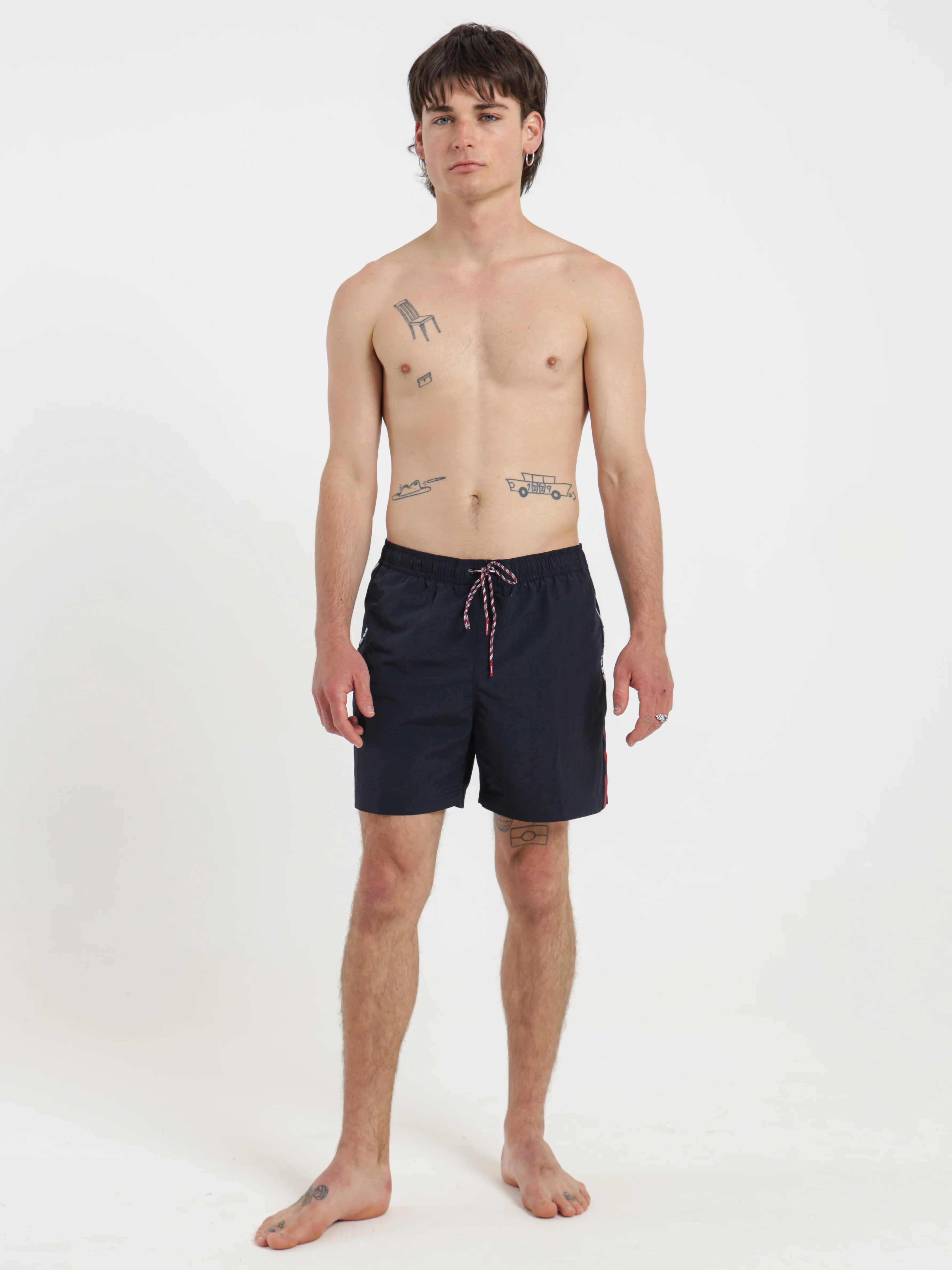 Logo Waist Mid-Length Swim Shorts - Image 3