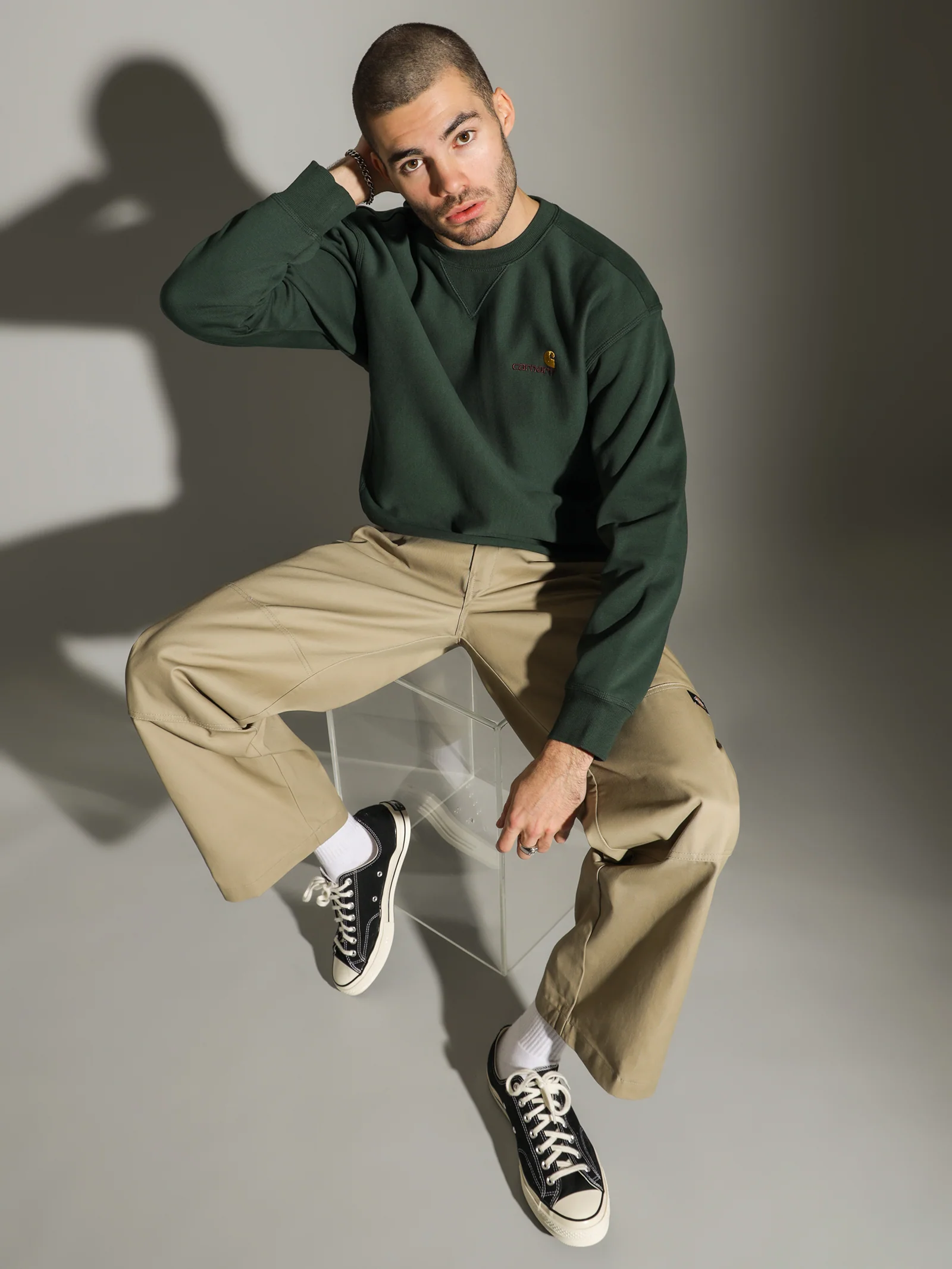 Long Sleeve American Script Crew - Image 4