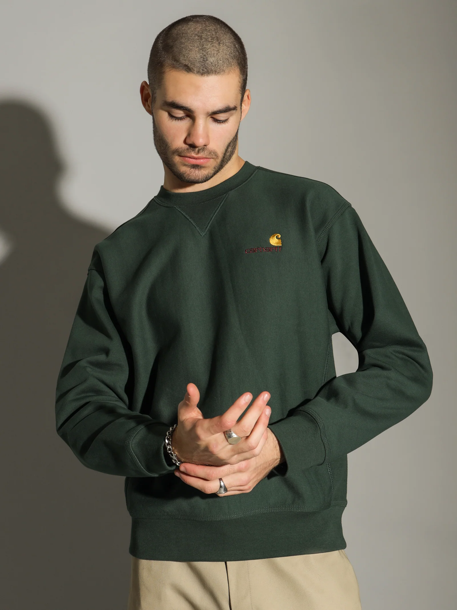 Long Sleeve American Script Crew - Image 6