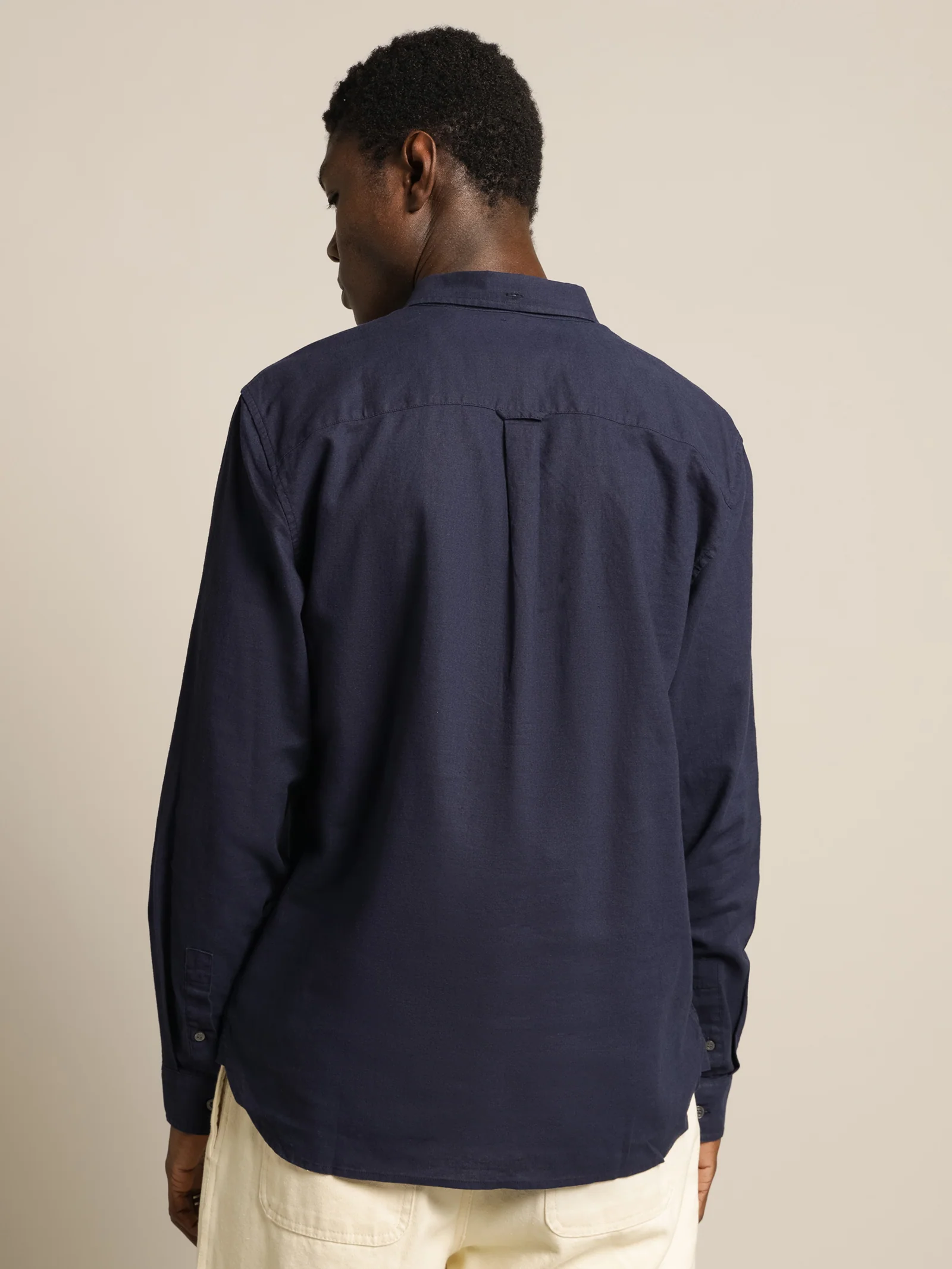 Long Sleeve Cotton Linen Shirt - Image 6