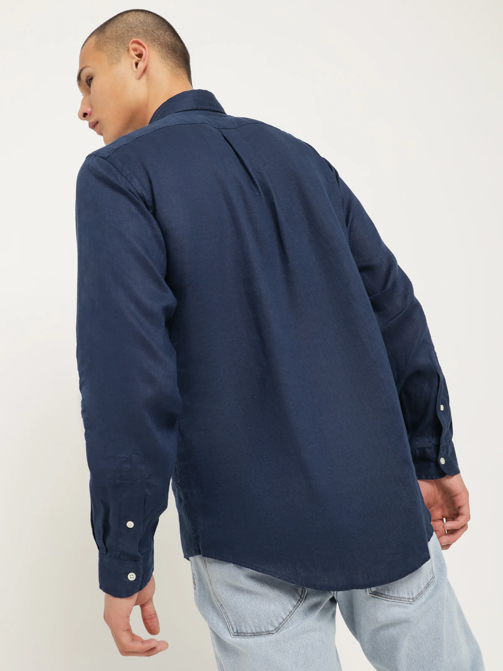 Long Sleeve Linen Shirt - Image 5