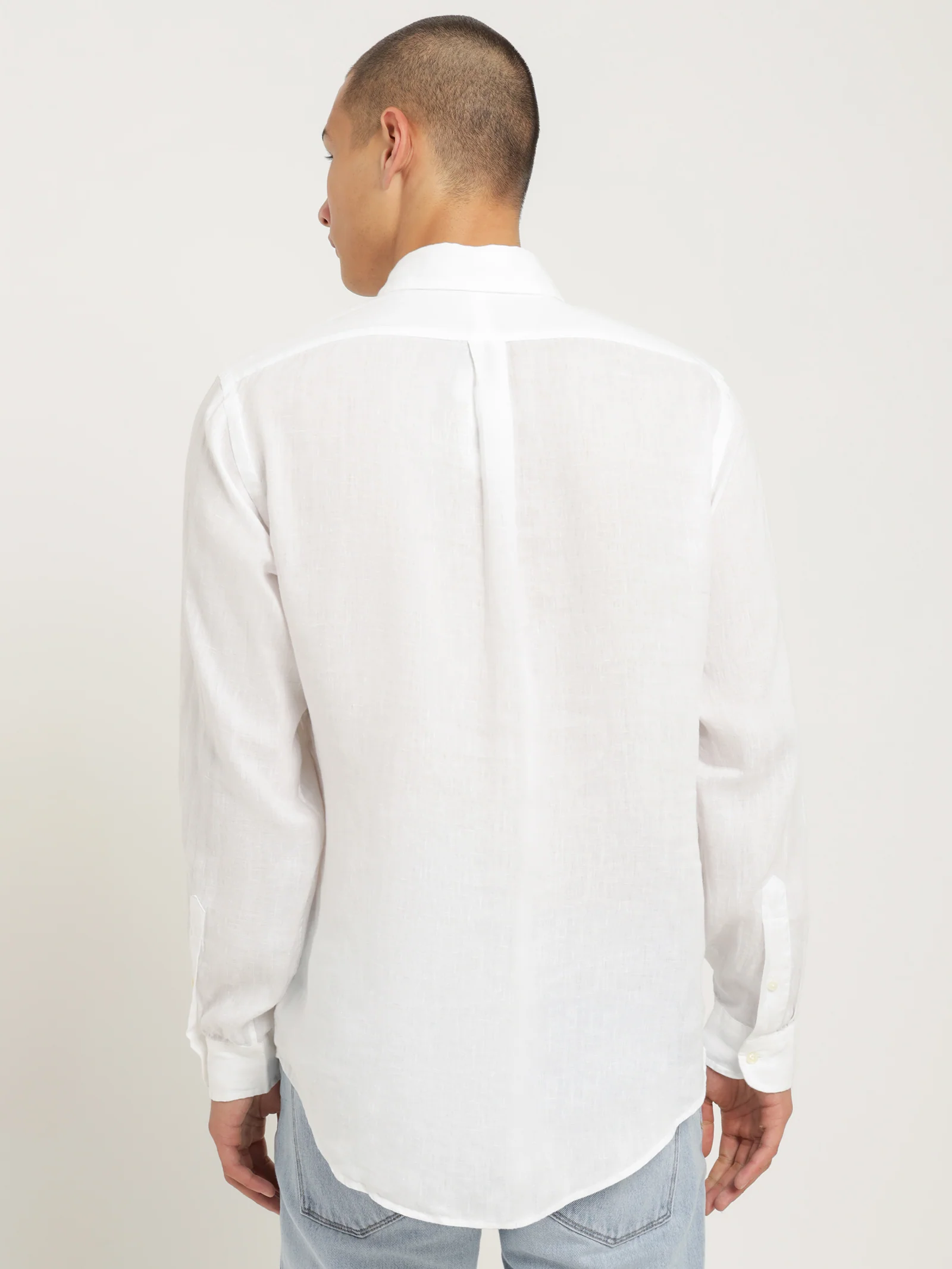 Long Sleeve Linen Shirt - Image 7