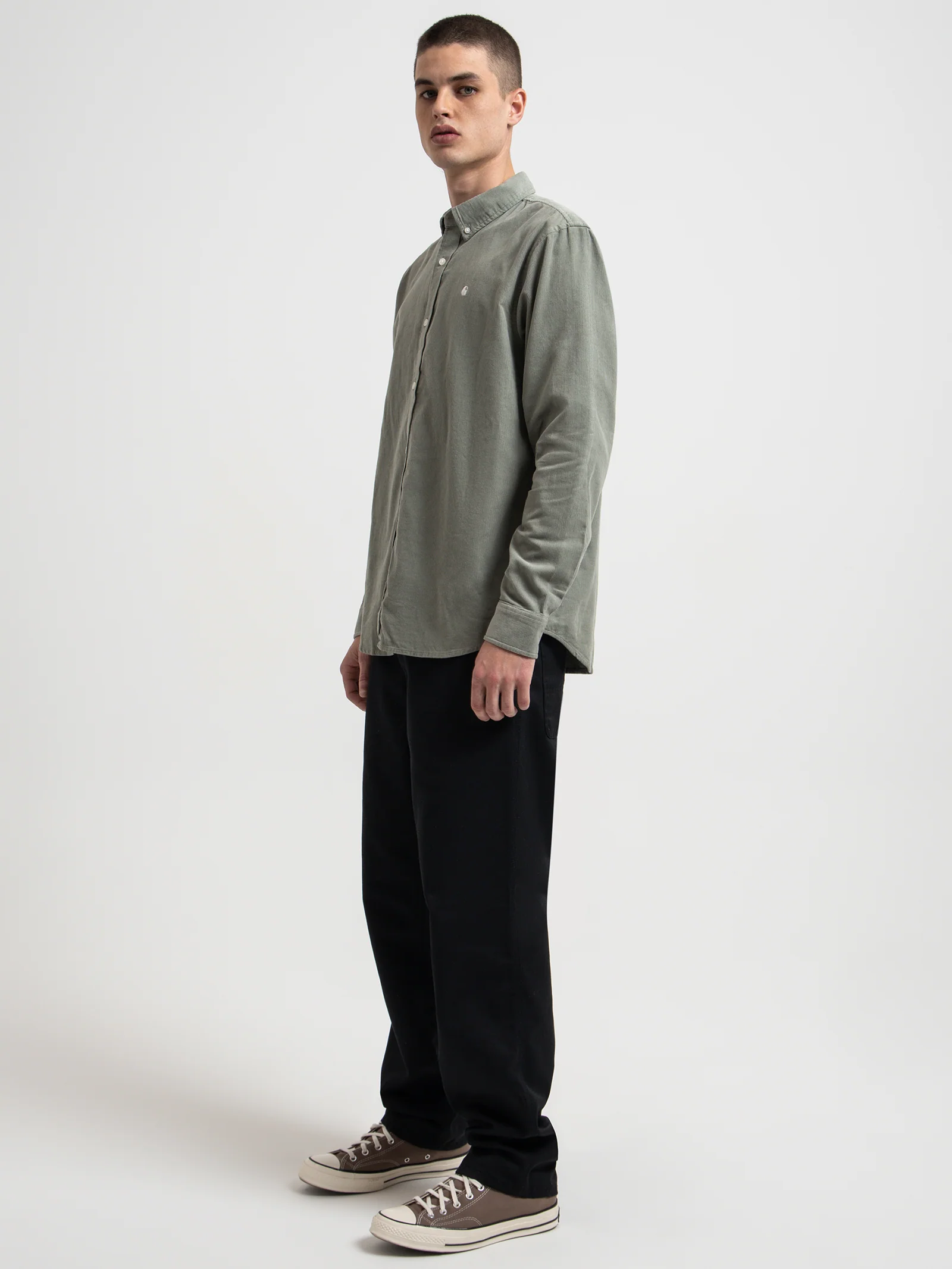 Long Sleeve Madison Fine Cord Shirt - Image 4