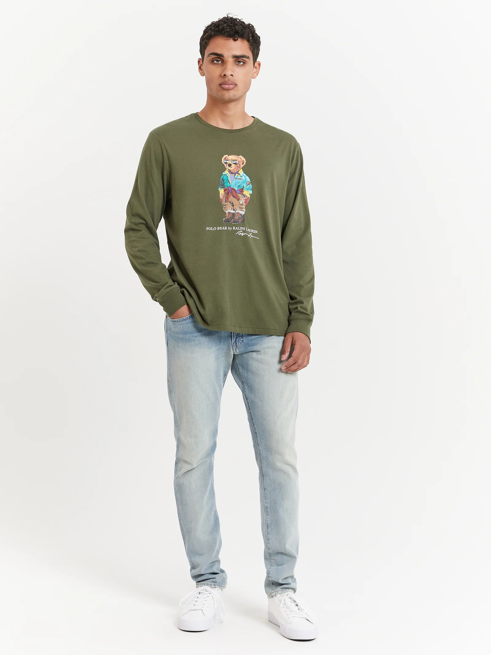 Long Sleeve Trekking Bear T-Shirt - Image 2