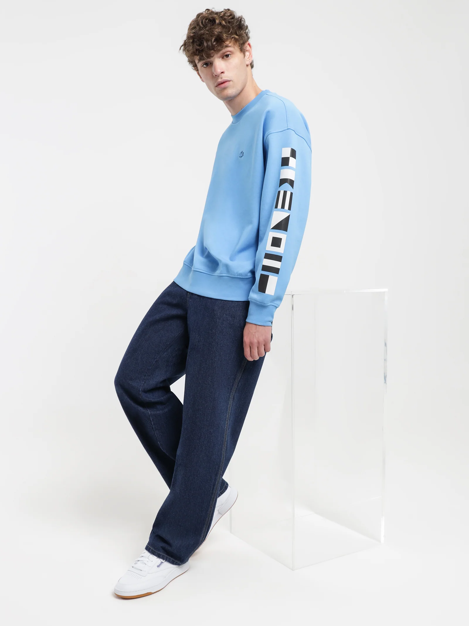Loose-Fit Reflective Print Active Sailing Crew - Image 2