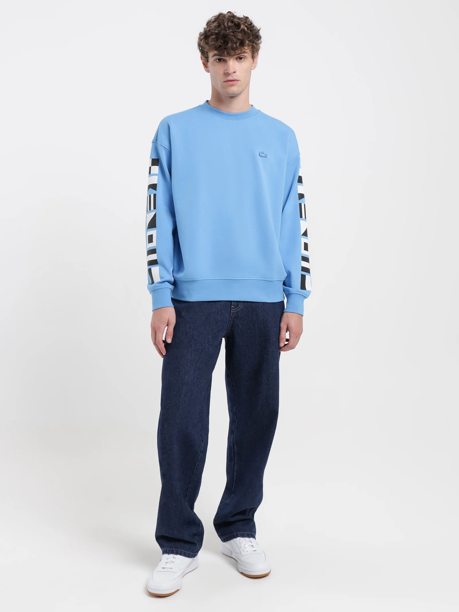 Loose-Fit Reflective Print Active Sailing Crew - Image 4
