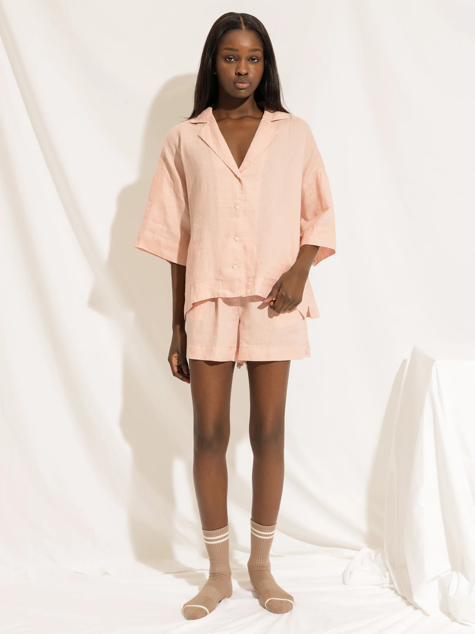 Lounge Linen Shorts - Image 2