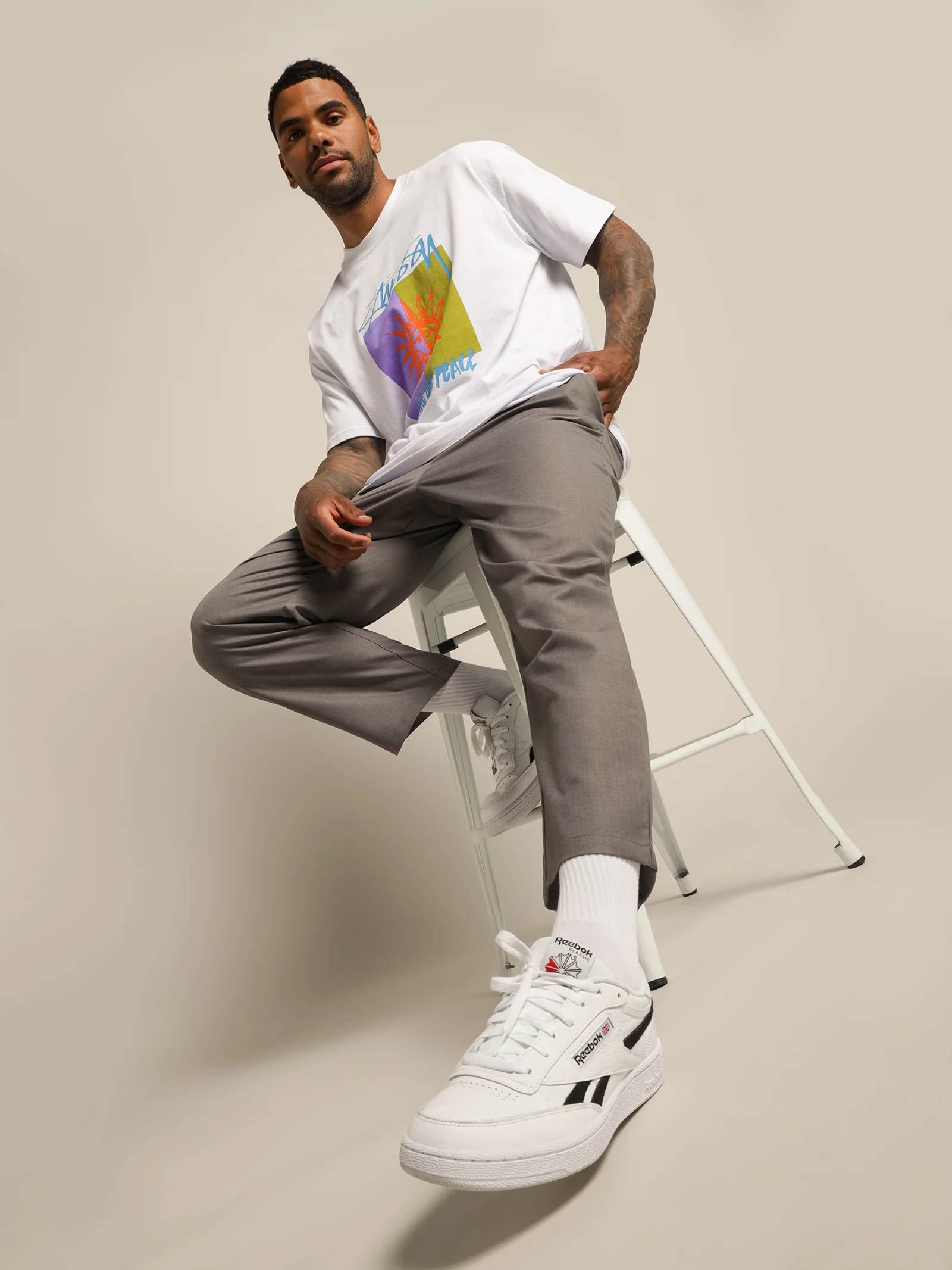 Love & Peace 50/50 T-Shirt - Image 2