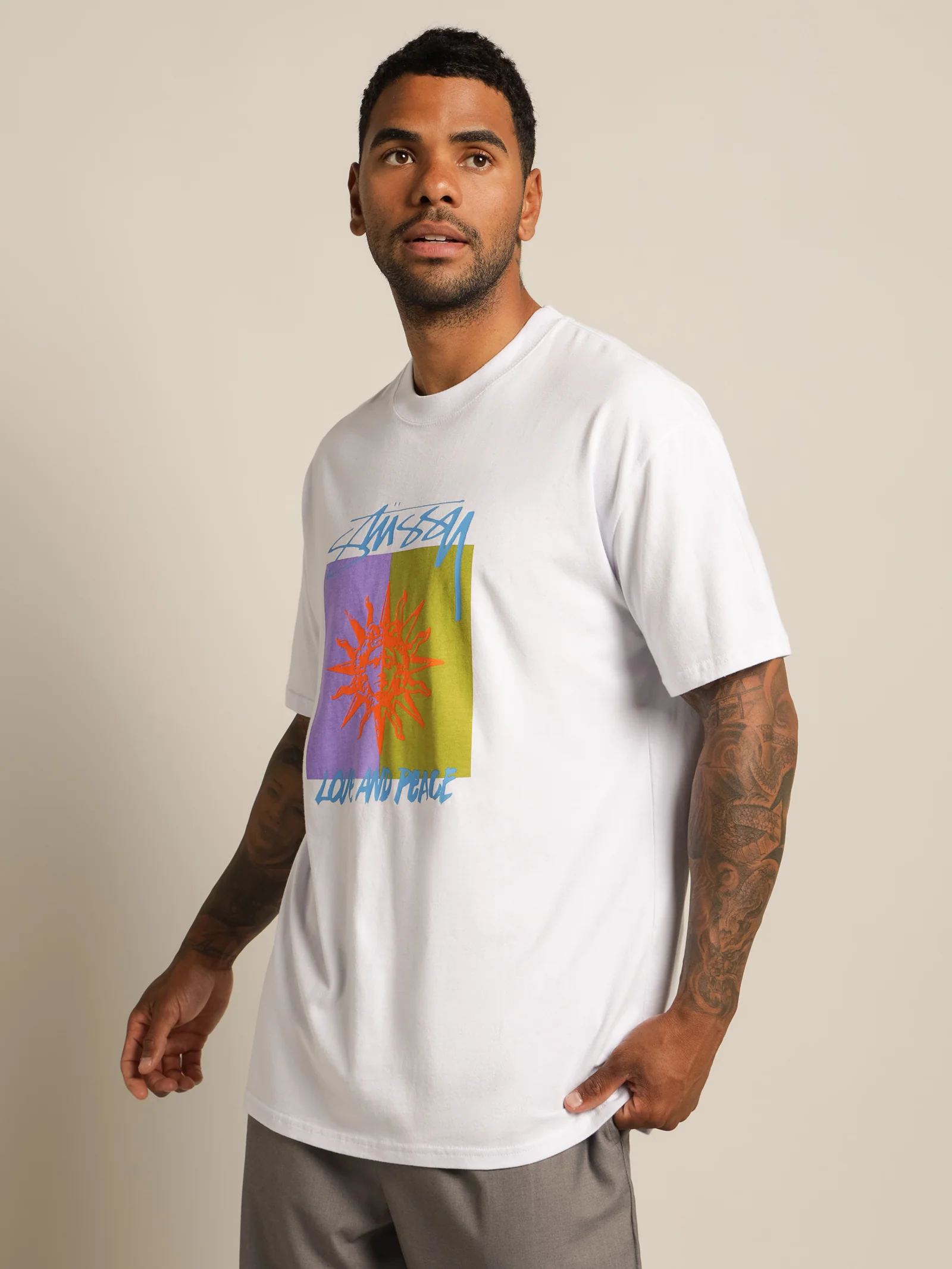 Love & Peace 50/50 T-Shirt - Image 3