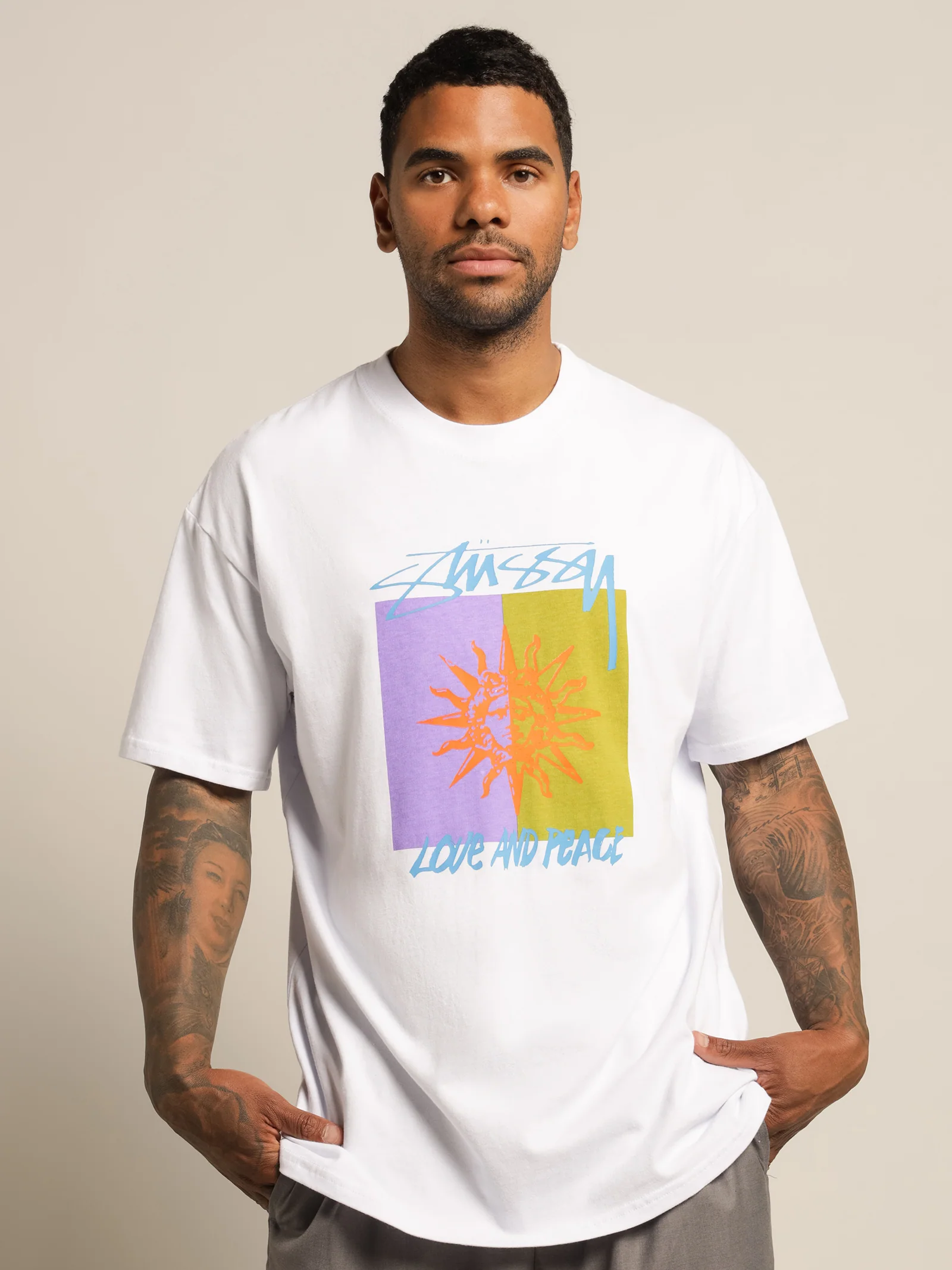 Love & Peace 50/50 T-Shirt - Image 4