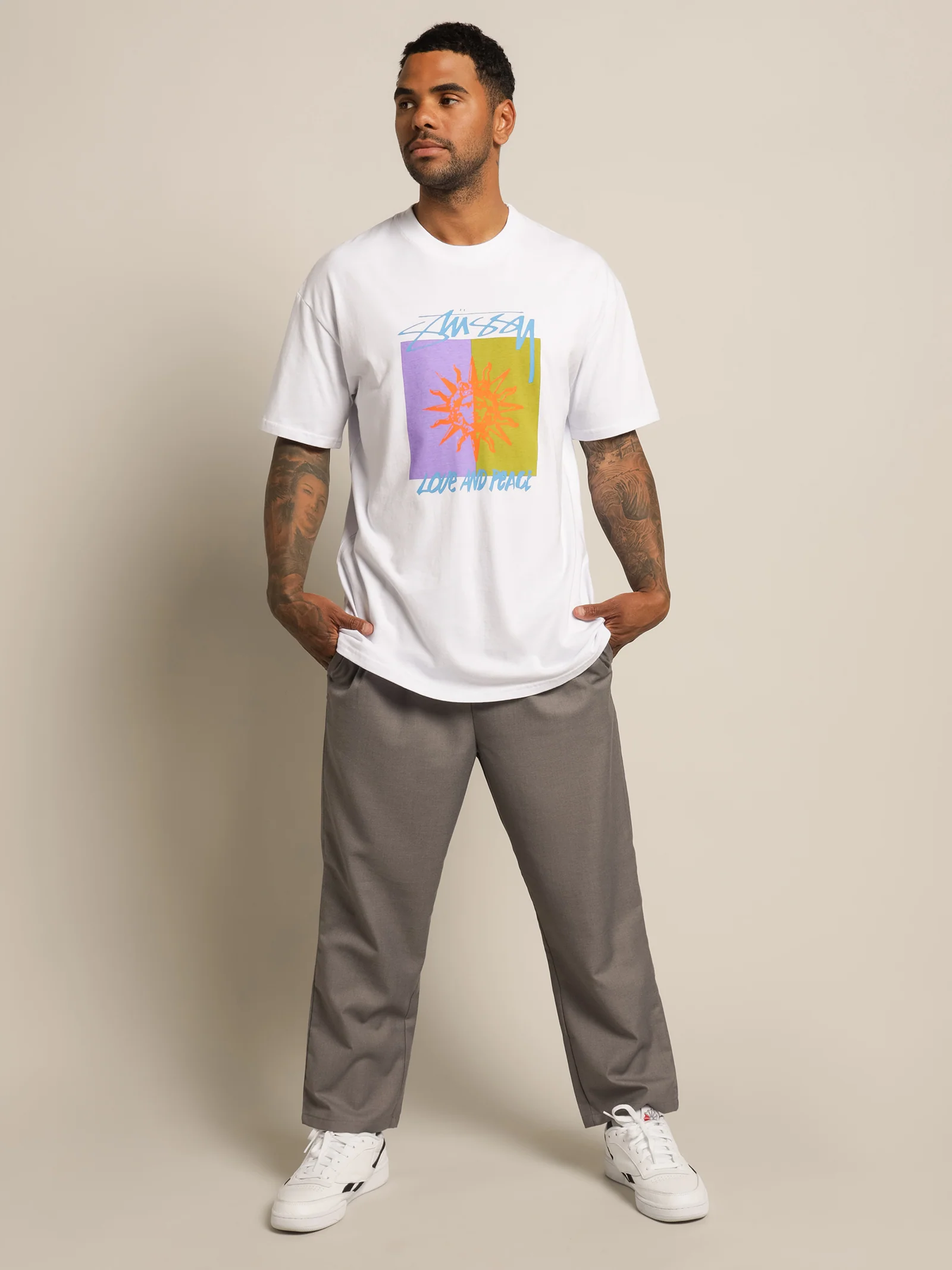 Love & Peace 50/50 T-Shirt - Image 5