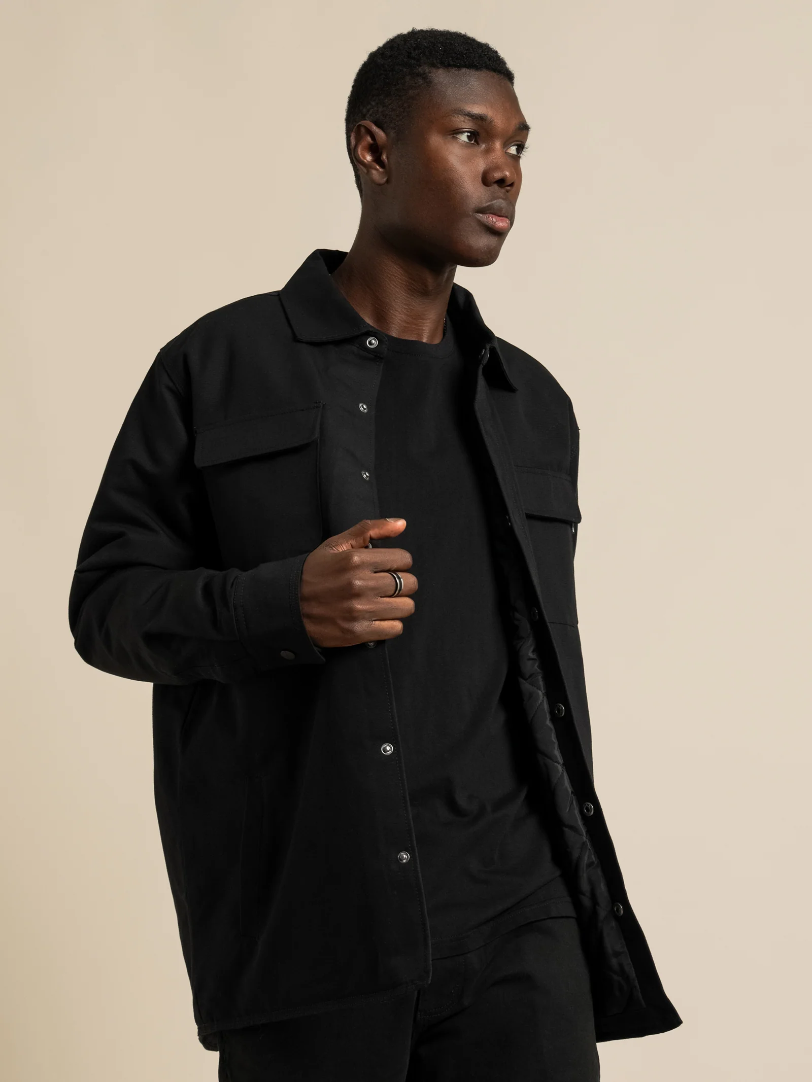 Luca Canvas Sherpa Jacket - Image 3
