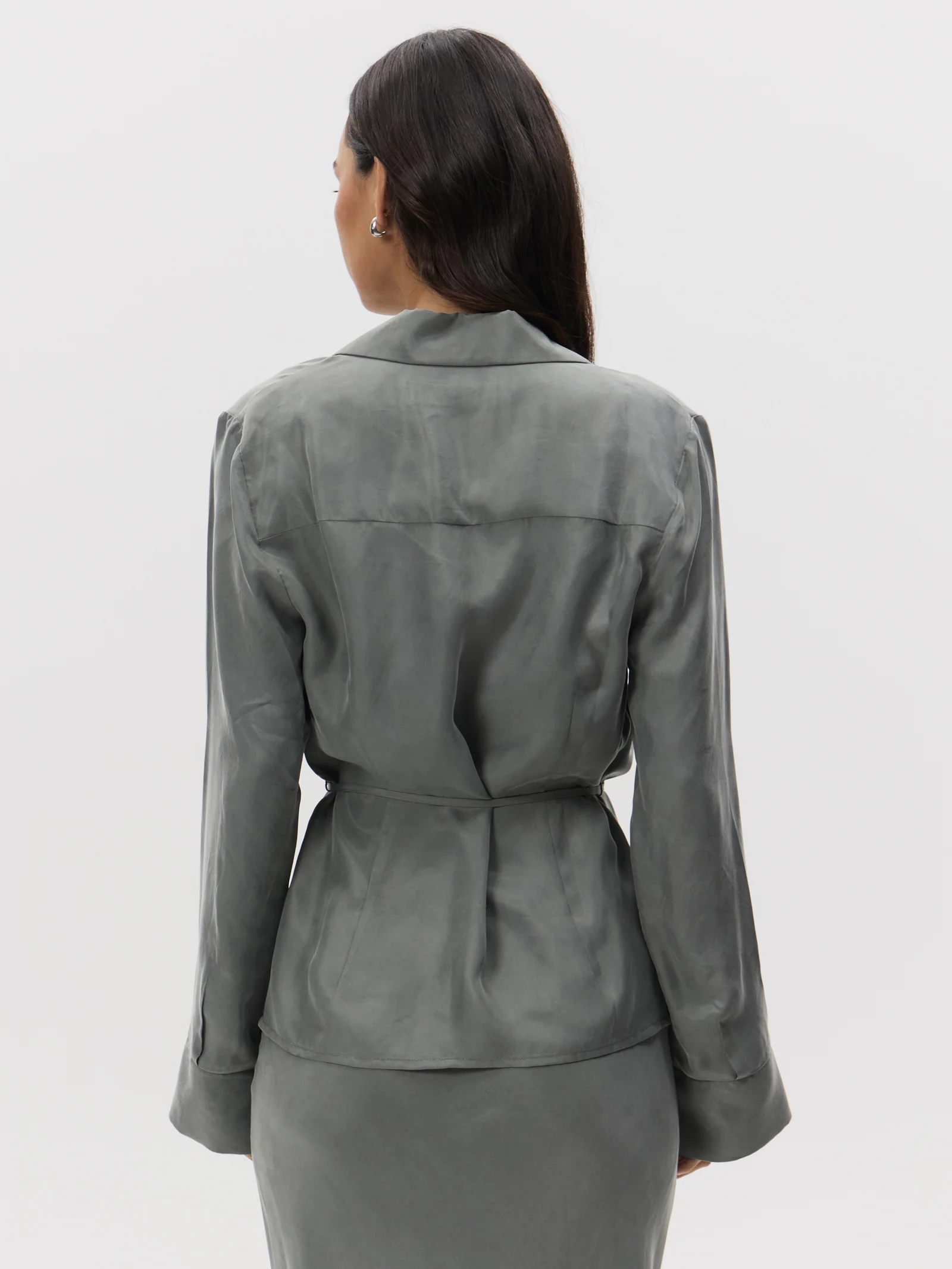Chere Cupro Wrap Blouse - Image 2