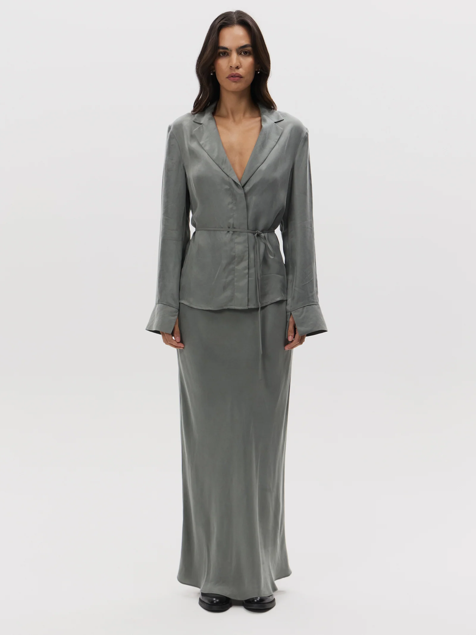 Chere Cupro Wrap Blouse - Image 4
