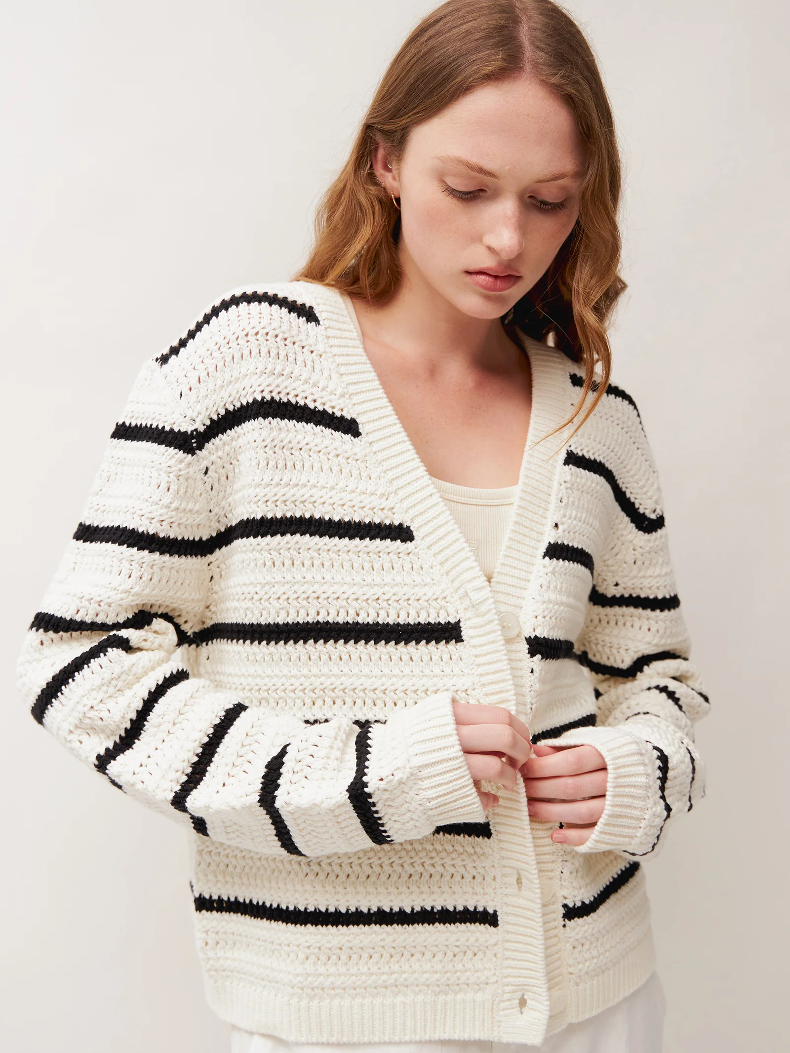 Jardin Stripe Cardigan - Image 3