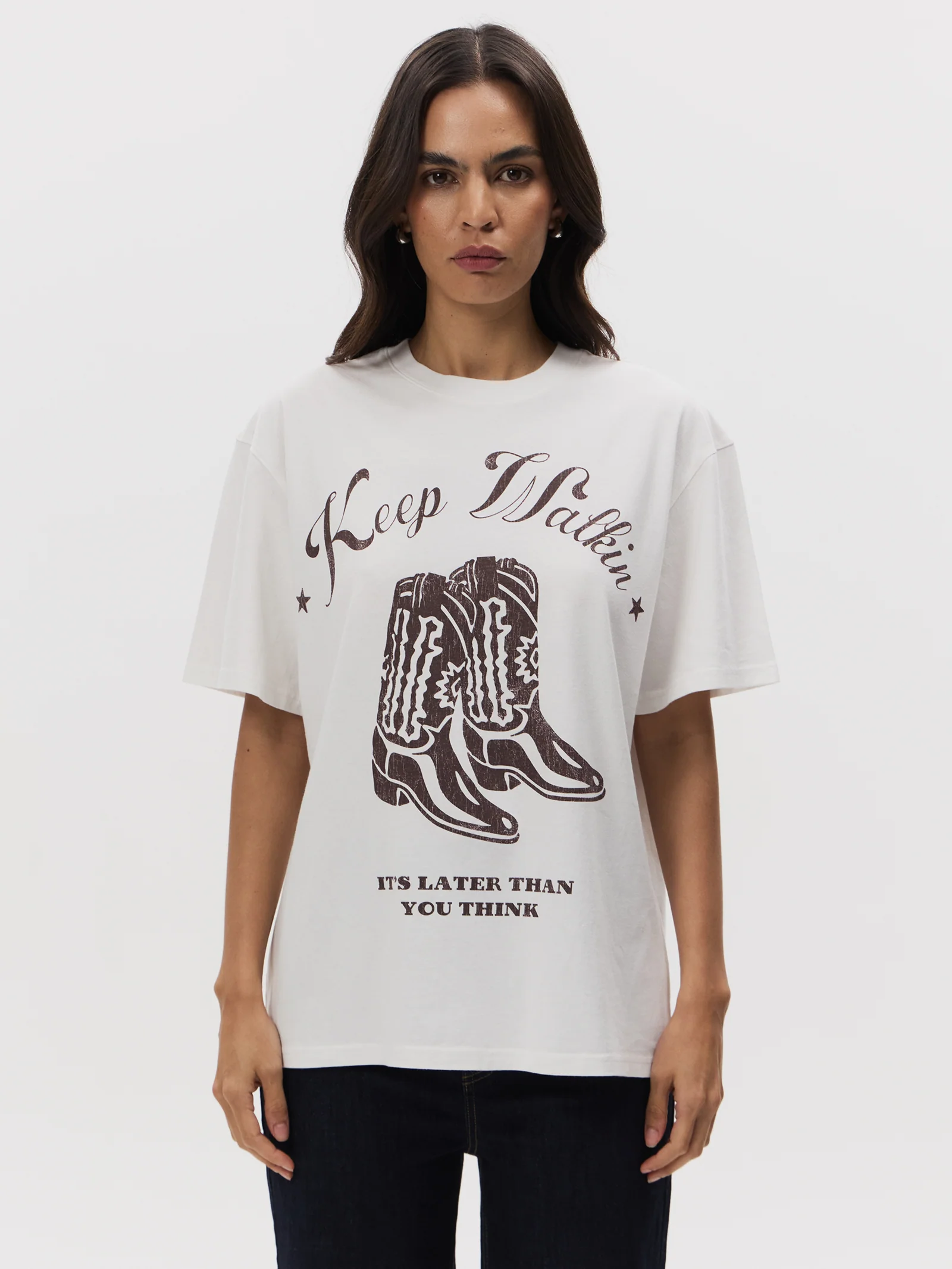 Keep Walkin Oversized Tee