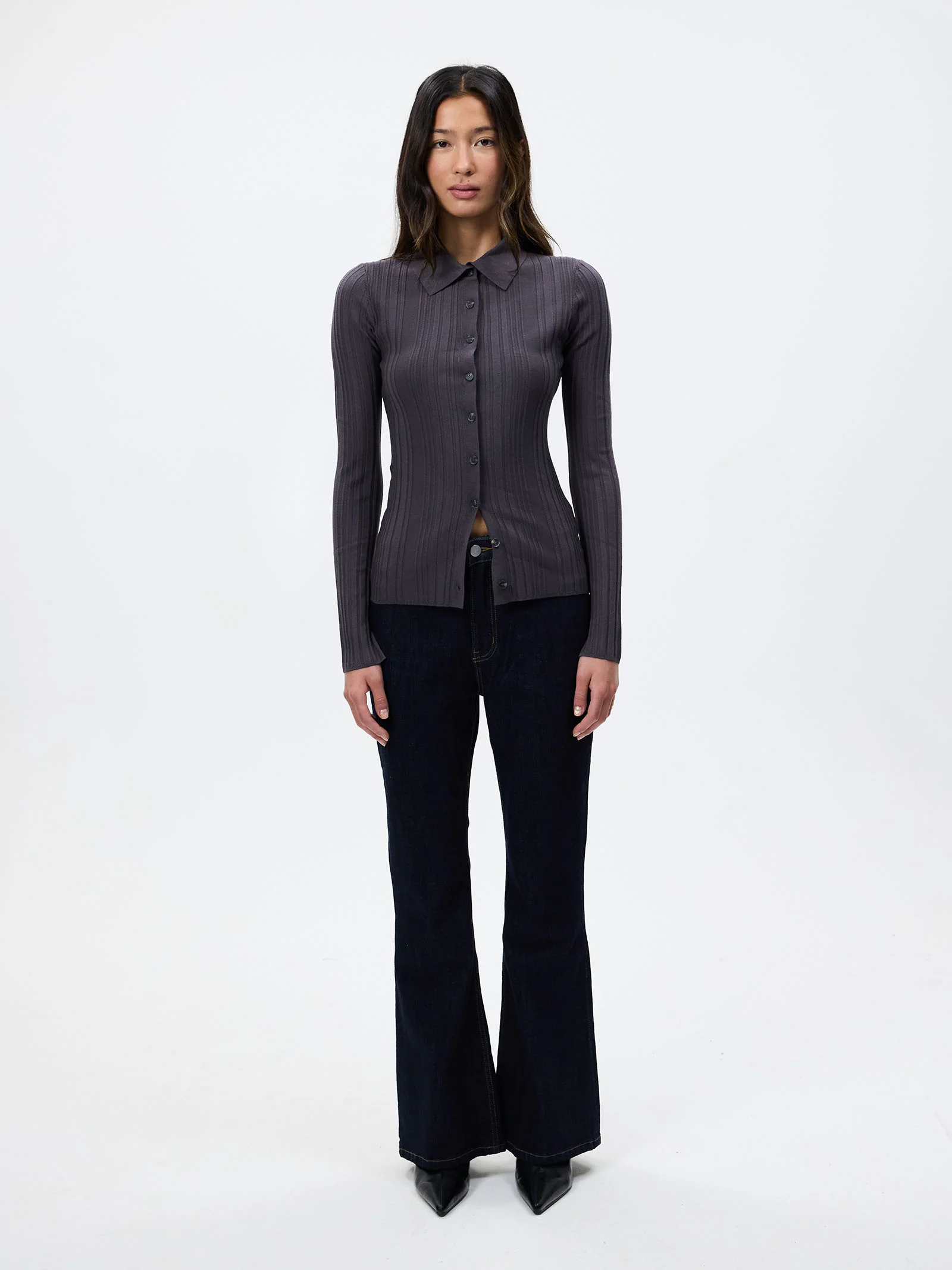 Leonie Button Up Knit Top - Image 2