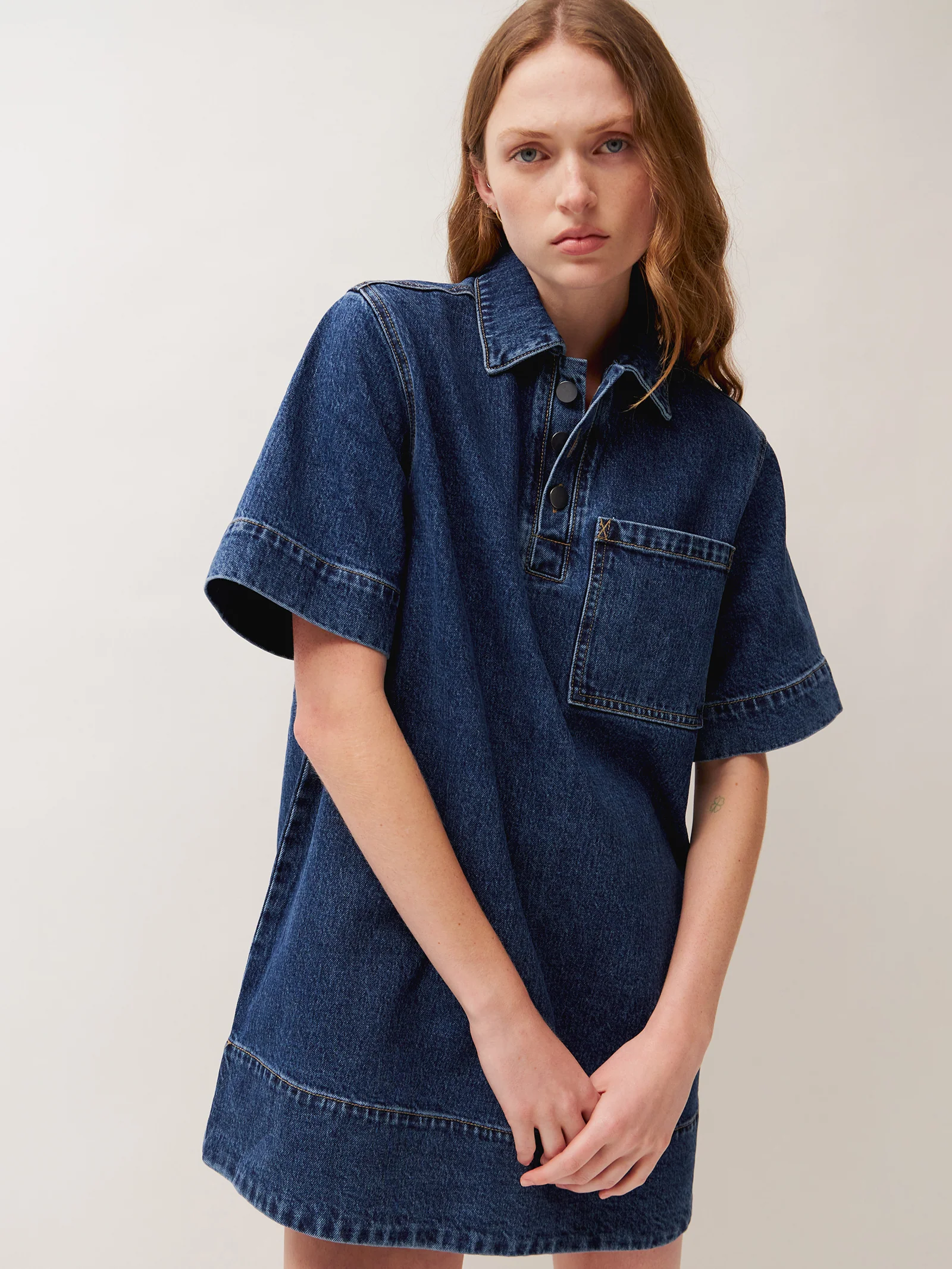 Tia Denim Dress - Image 3