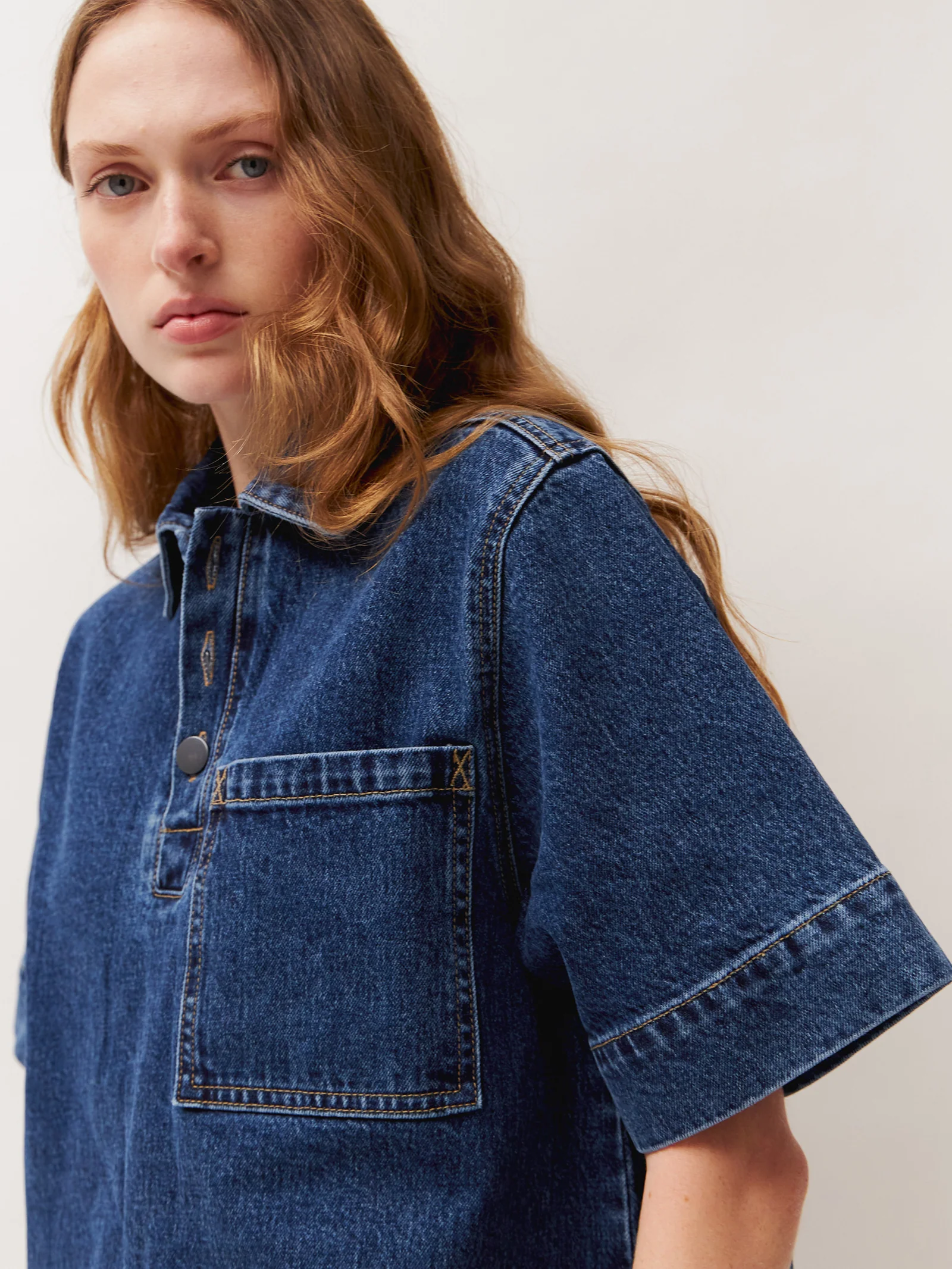 Tia Denim Dress - Image 5