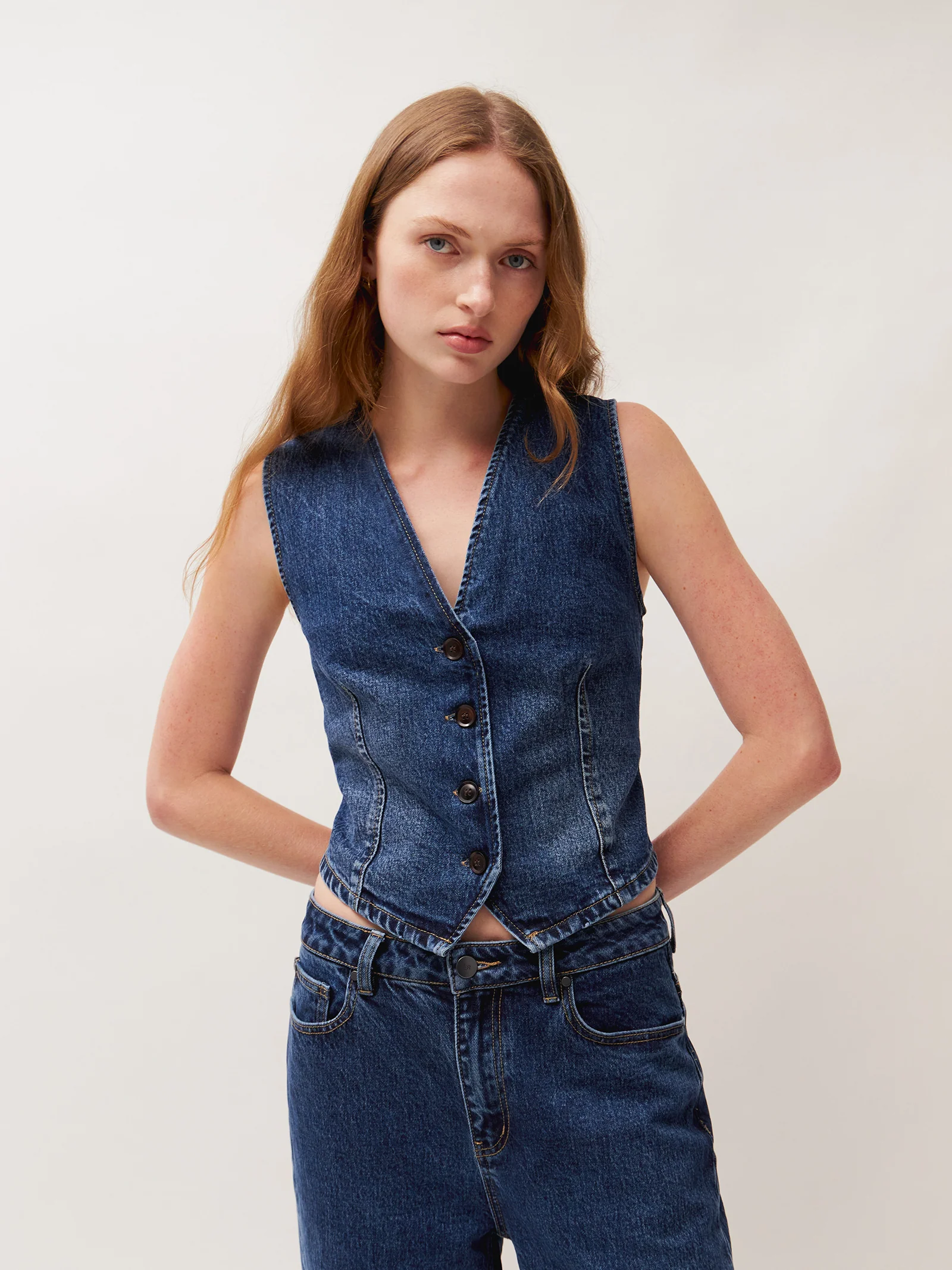Tia Denim Vest - Image 2