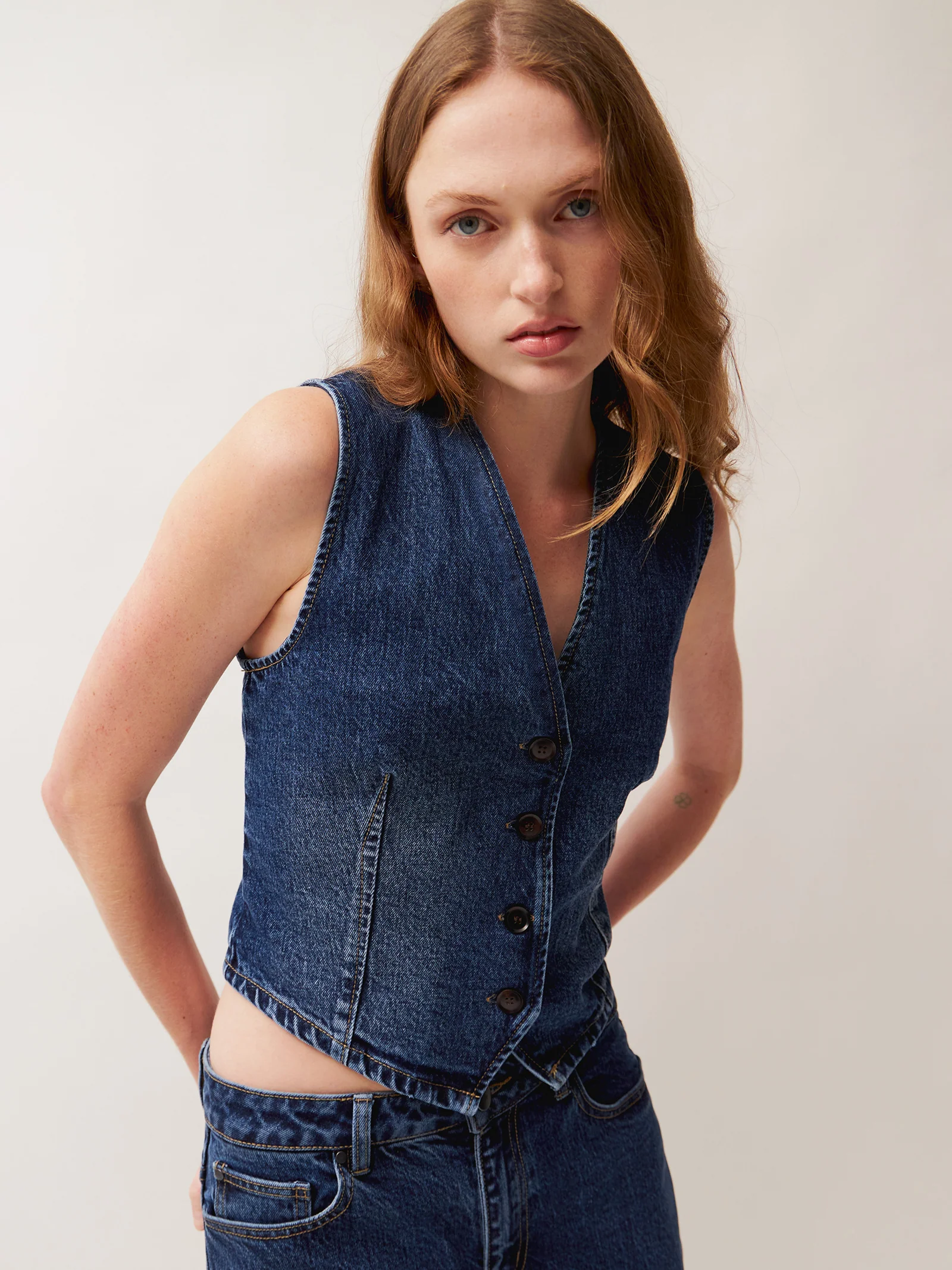Tia Denim Vest - Image 3