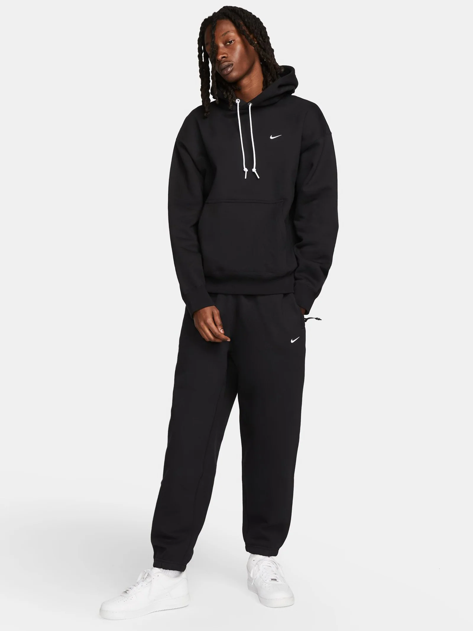 Nike Solo Swoosh Men's Fleece Pullover Hoodie - Image 3