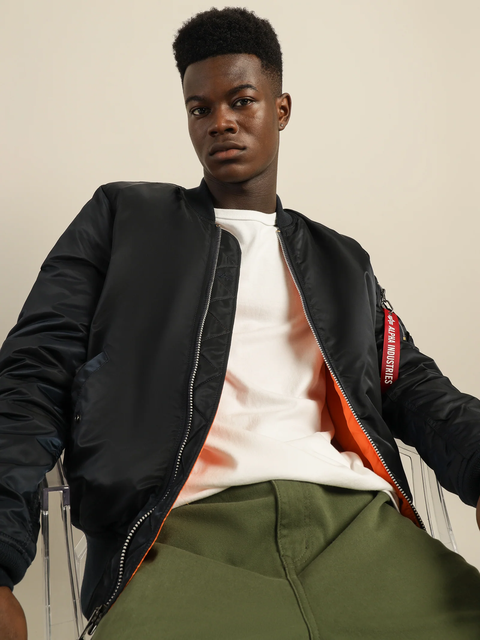 MA-1 Slim Fit Reversible Bomber Jacket - Image 3