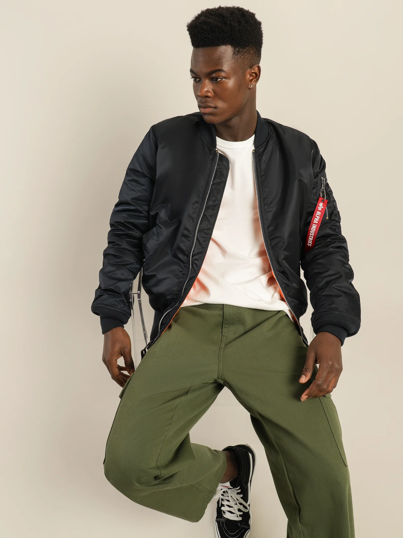 MA-1 Slim Fit Reversible Bomber Jacket - Image 5