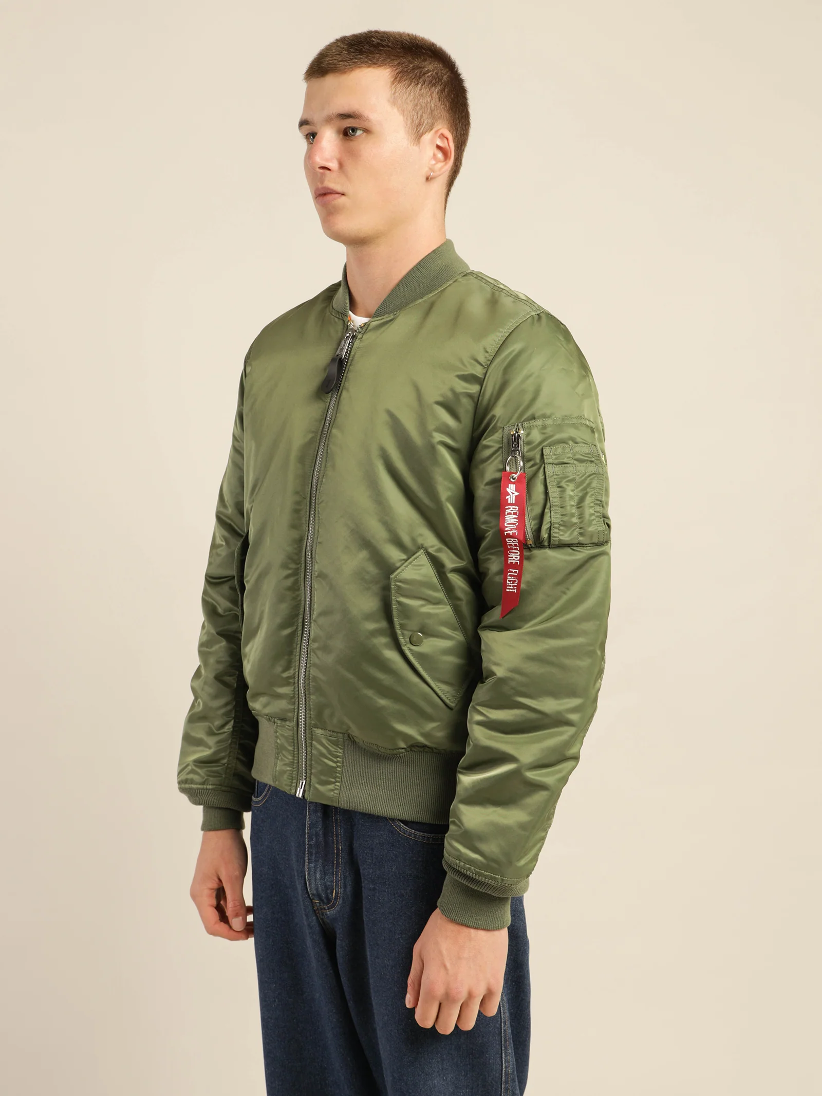 MA-1 Slim Fit Reversible Bomber Jacket - Image 3