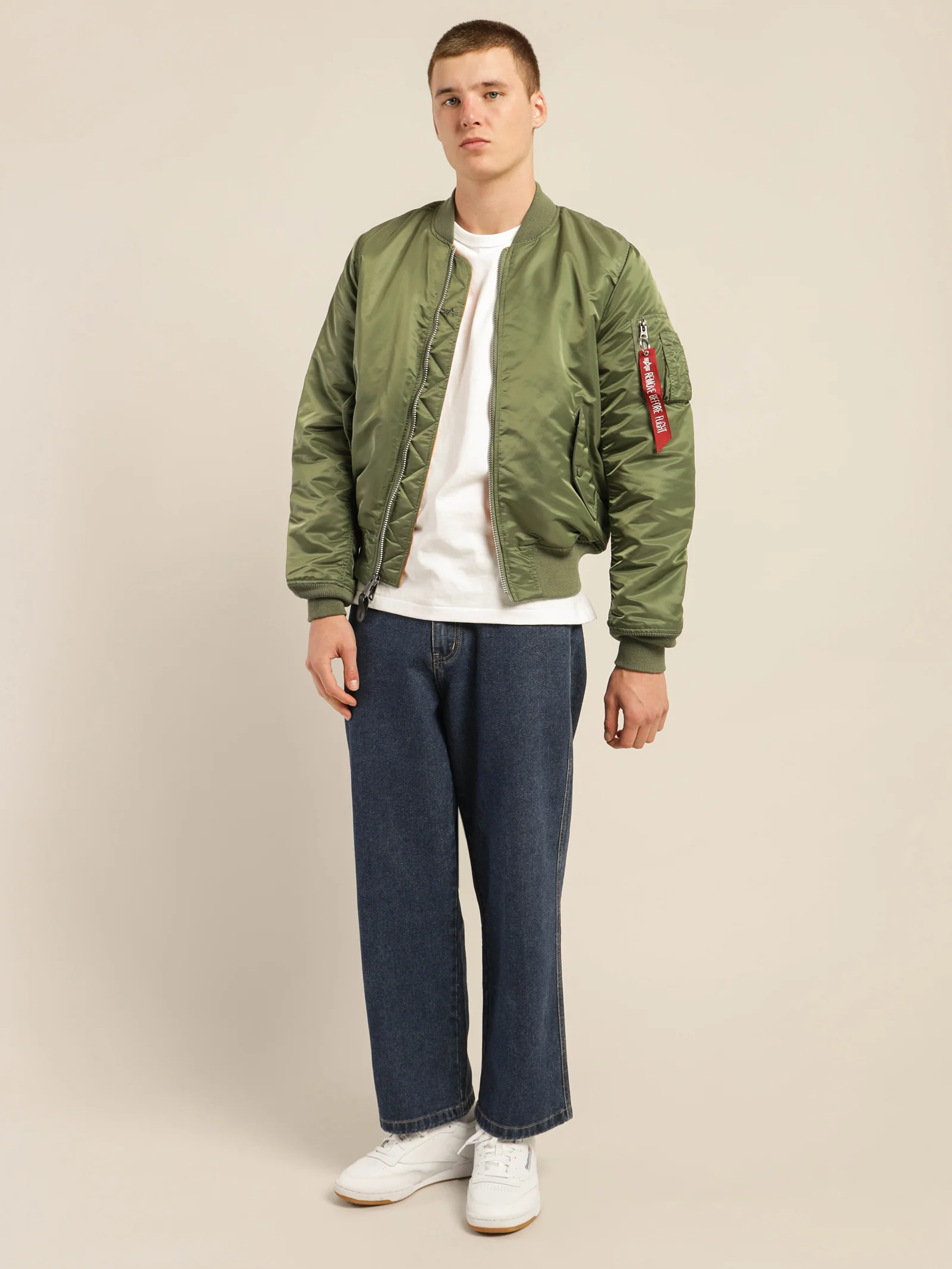 MA-1 Slim Fit Reversible Bomber Jacket - Image 6