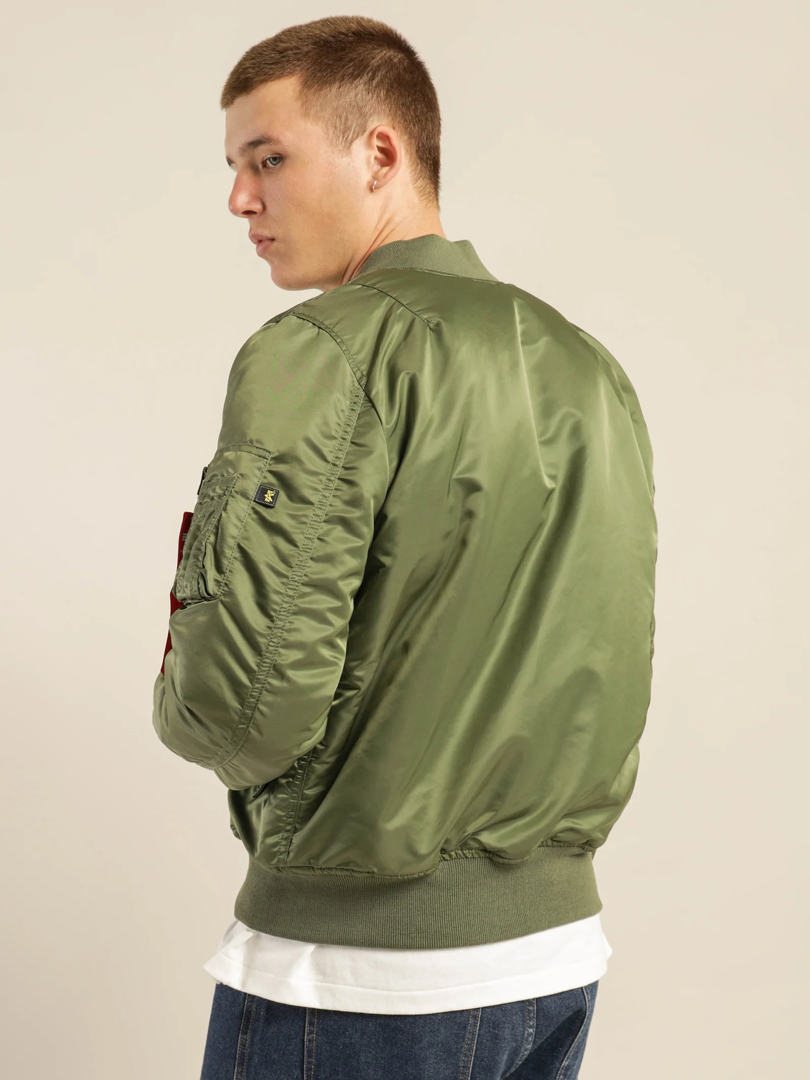 MA-1 Slim Fit Reversible Bomber Jacket - Image 7