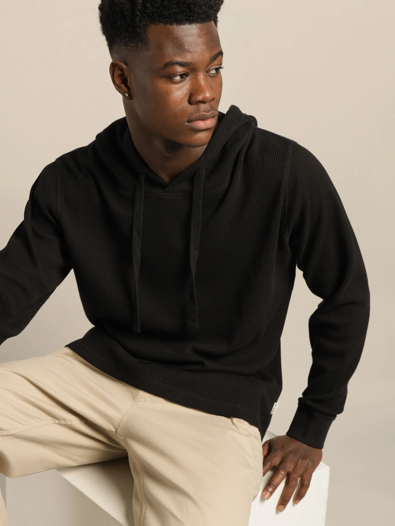 Maison Waffle Hooded Sweater - Image 3