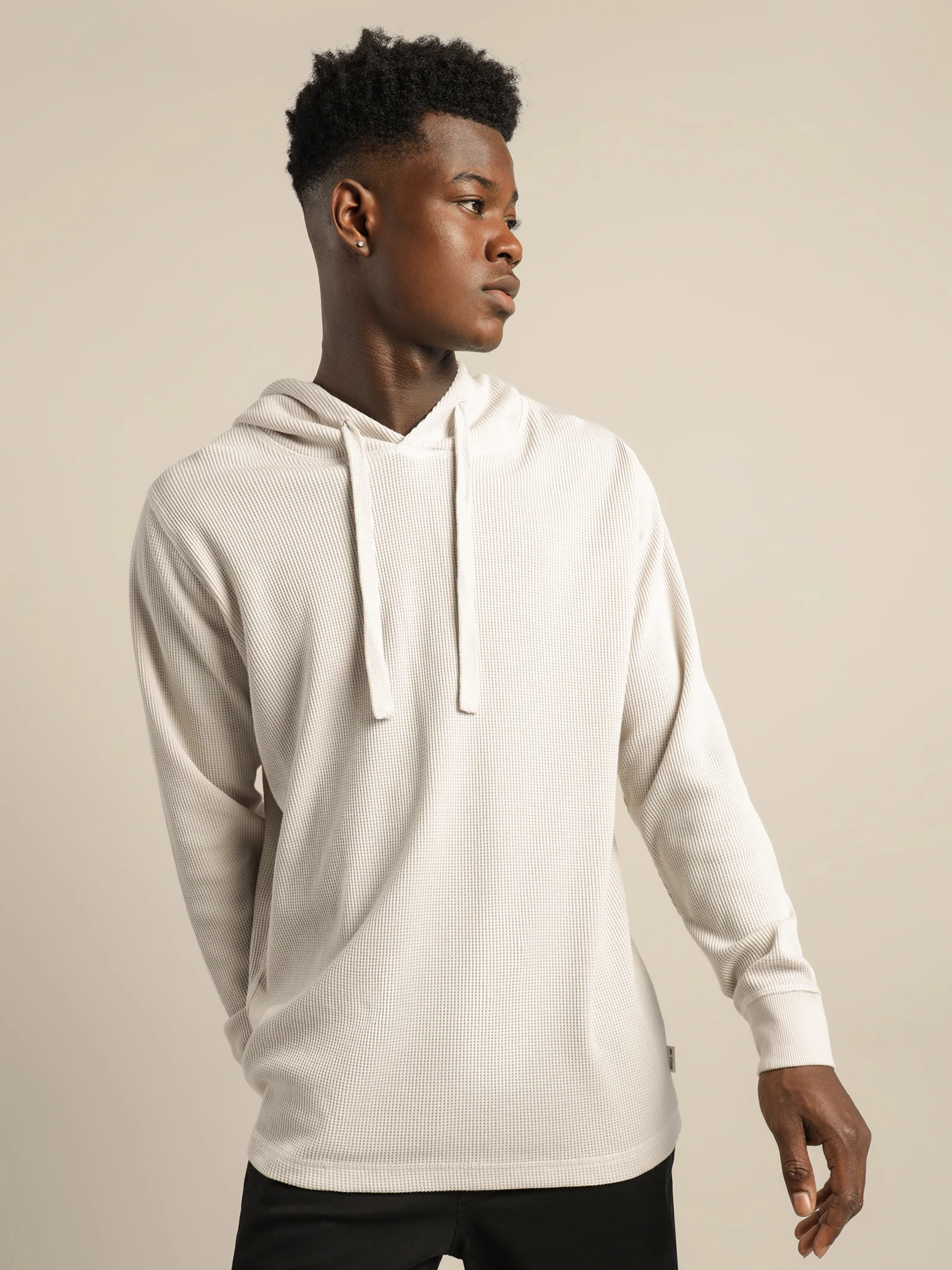 Maison Waffle Hooded Sweater - Image 3
