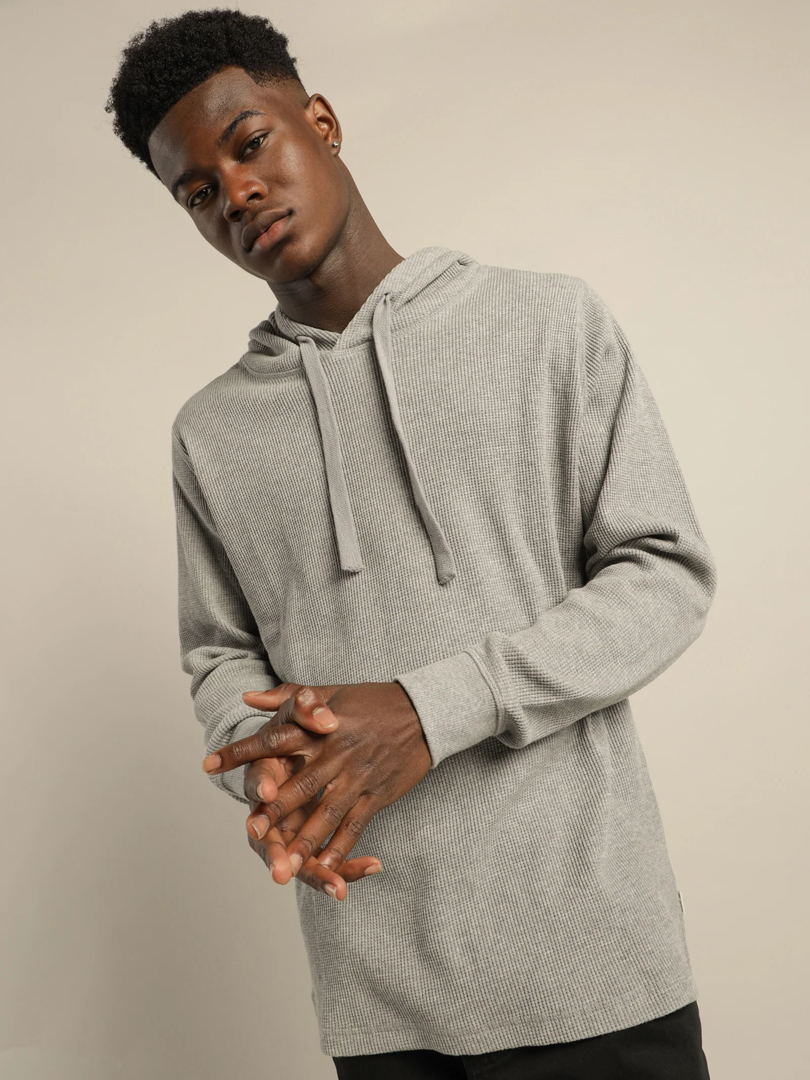 Maison Waffle Hooded Sweater - Image 5
