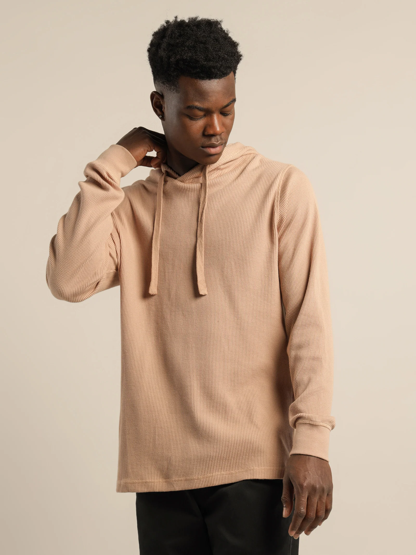 Maison Waffle Hooded Sweater - Image 6