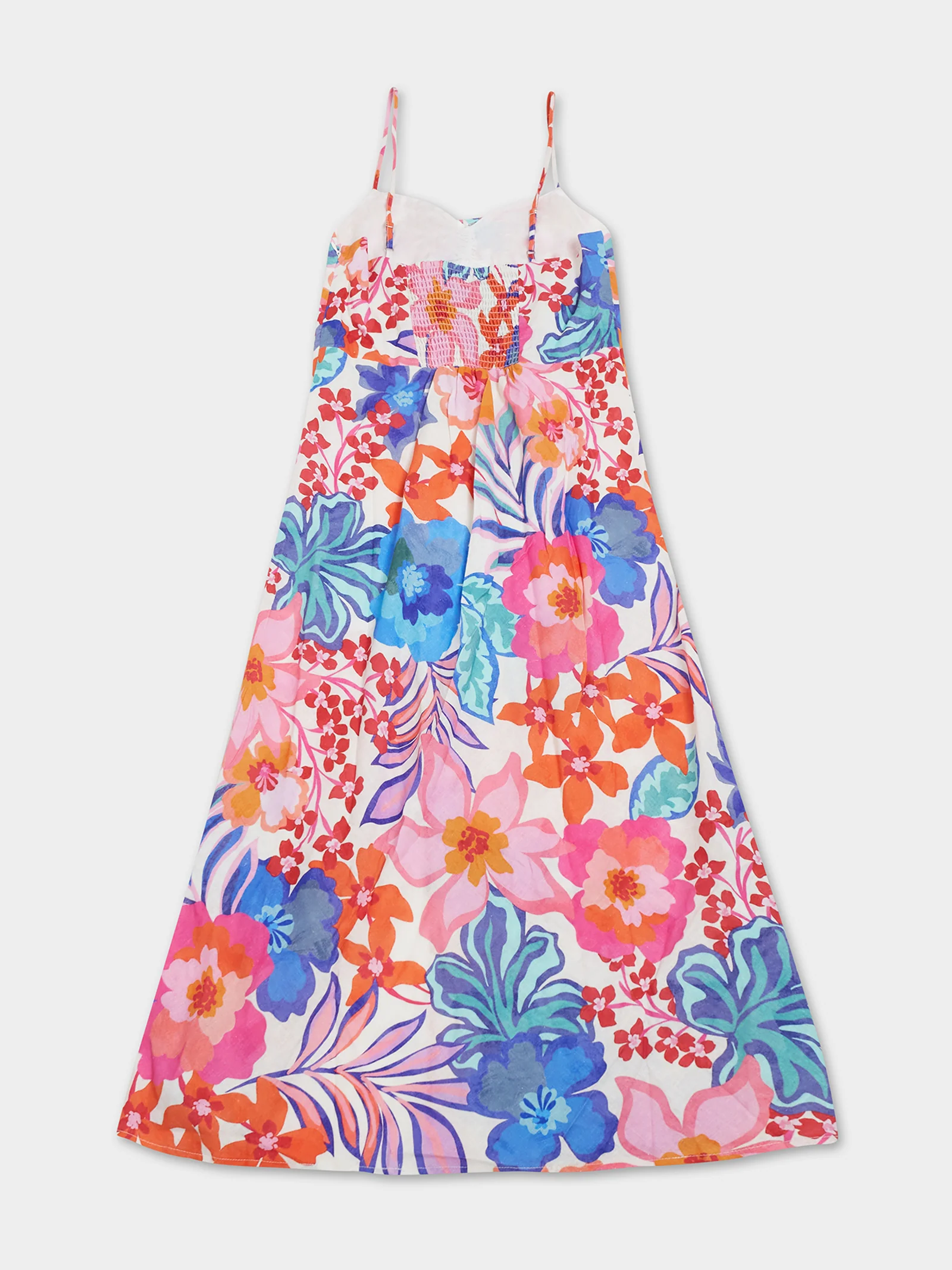 Malia Tie Midi Dress - Tropicana - Image 2