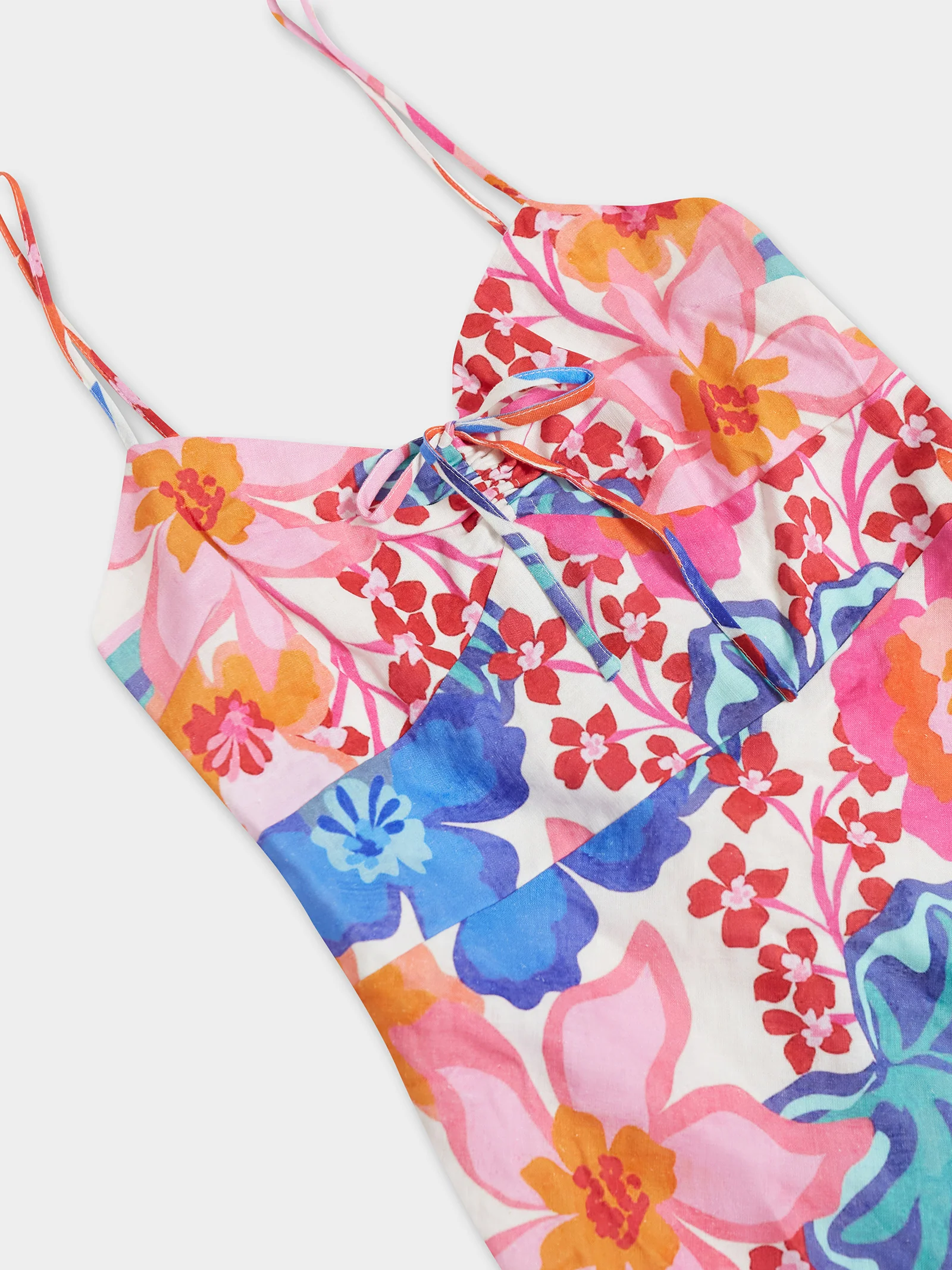 Malia Tie Midi Dress - Tropicana - Image 3