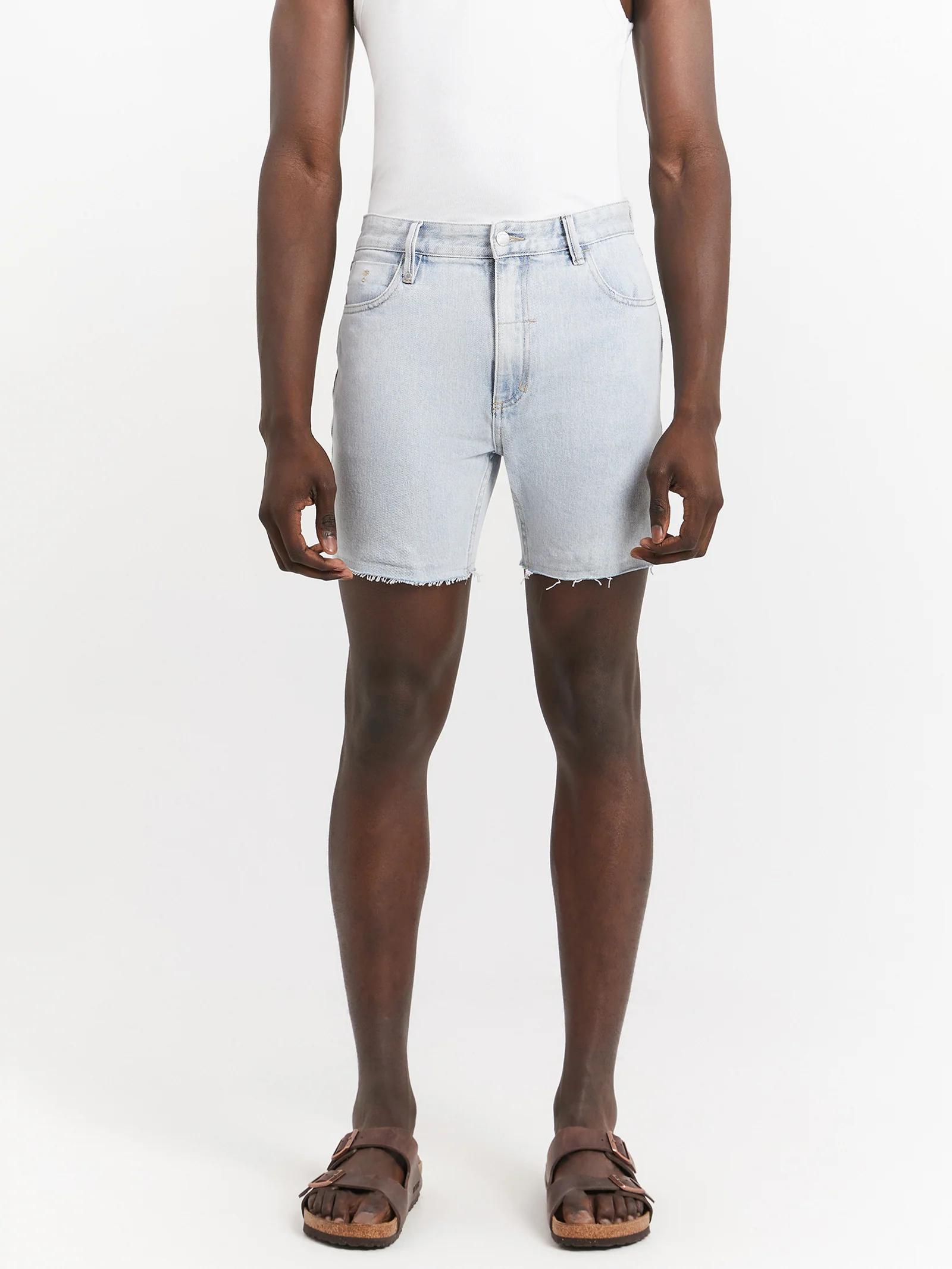 Mandude Faded Denim Shorts