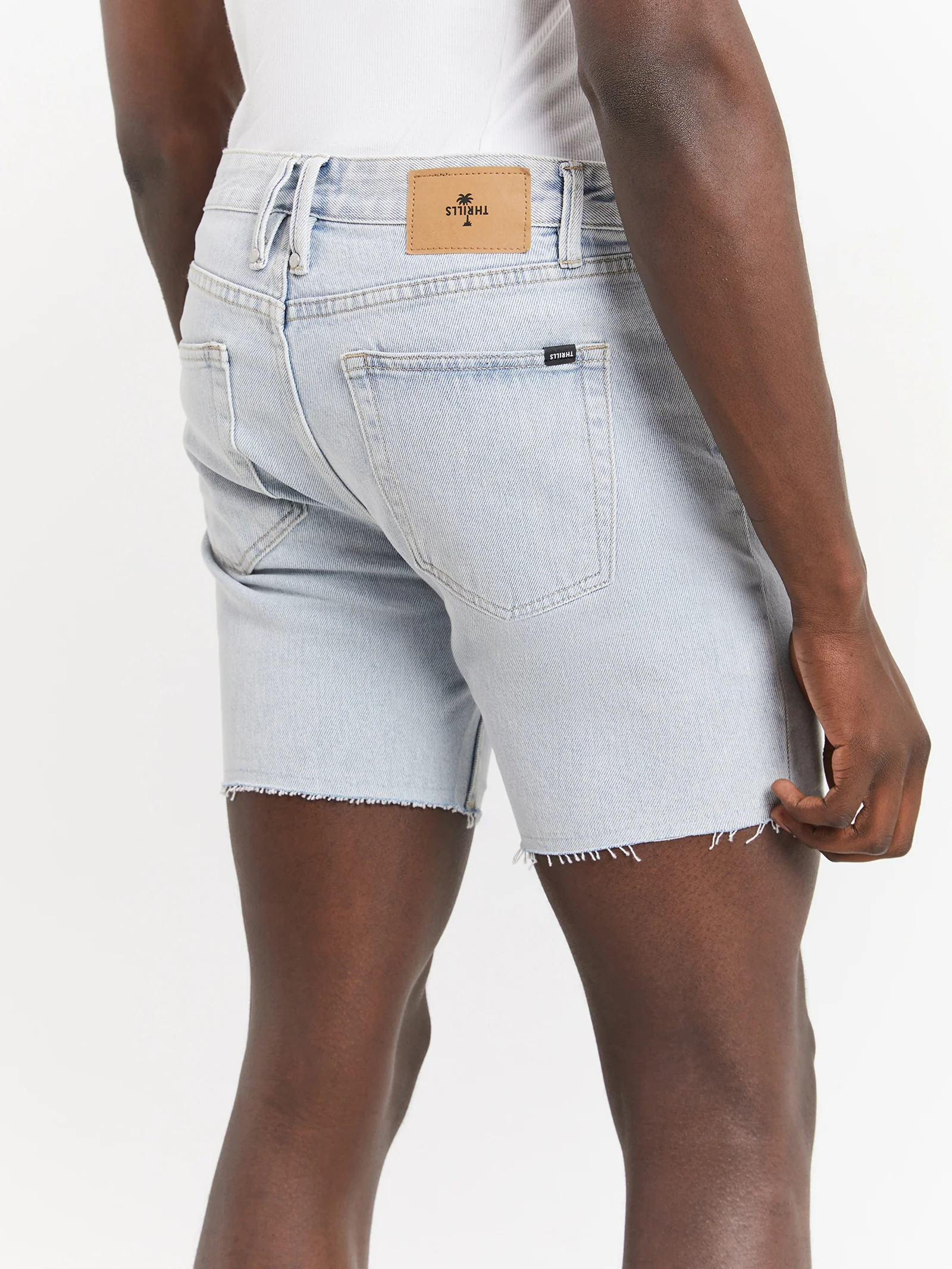 Mandude Faded Denim Shorts - Image 3