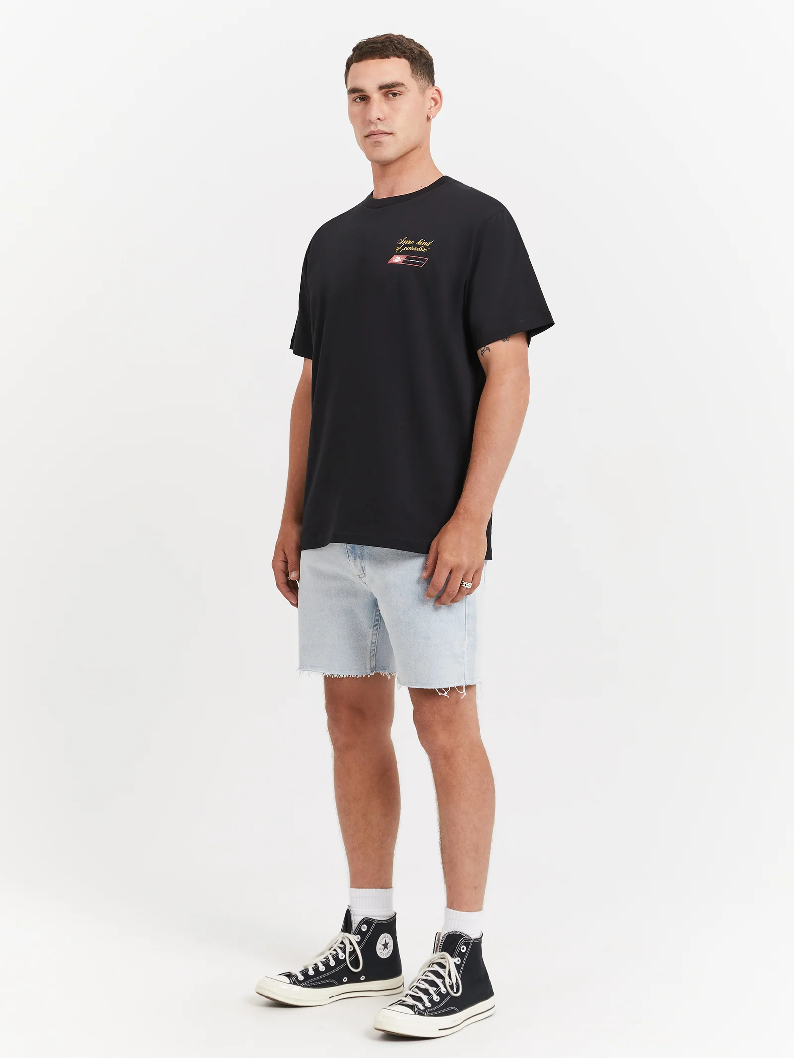 Mandude Faded Denim Shorts - Image 4