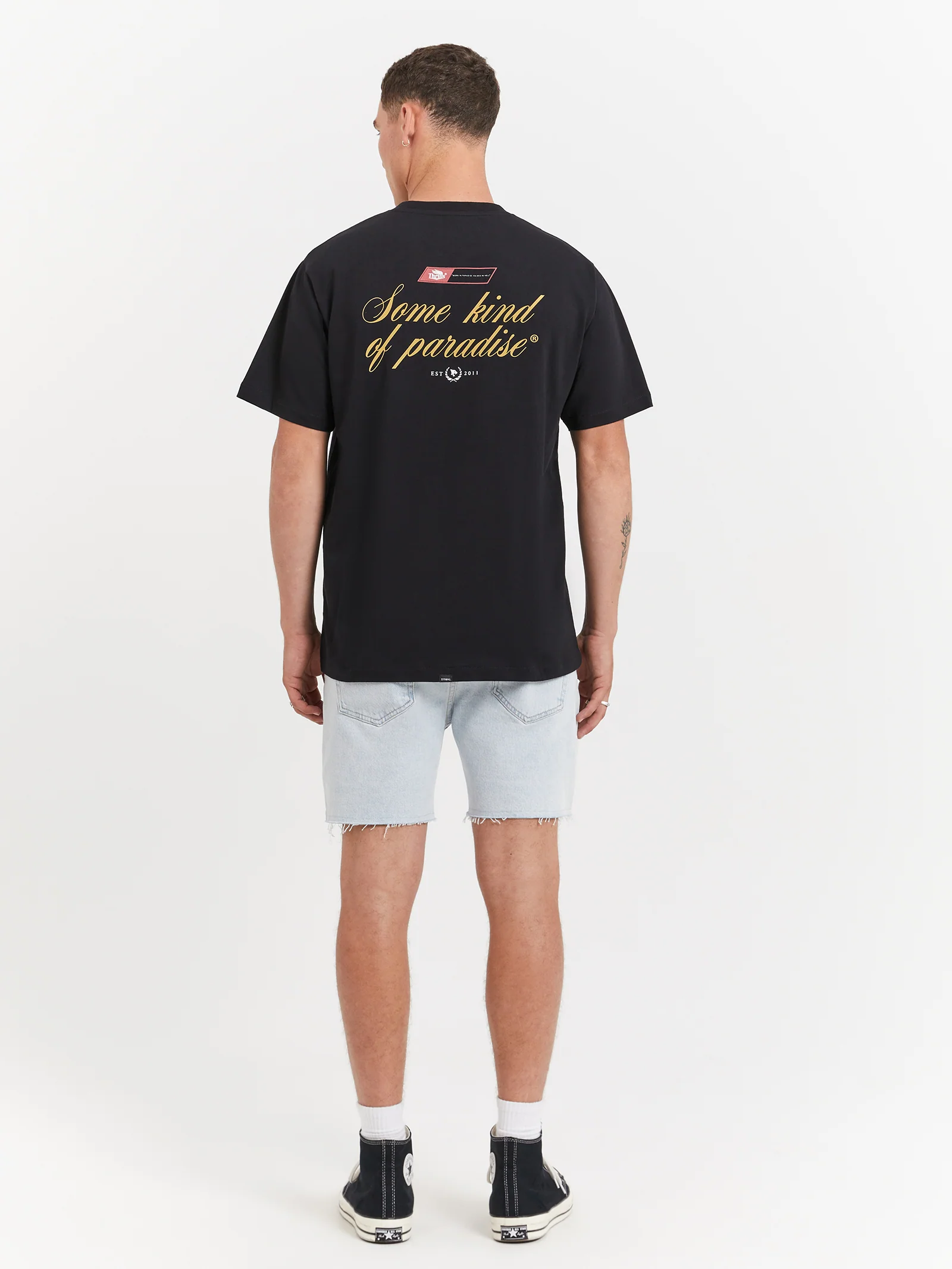 Mandude Faded Denim Shorts - Image 5