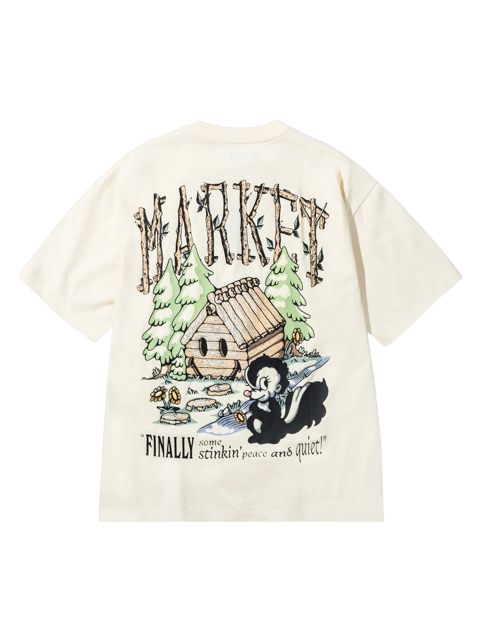 Smiley Quiet Cabin T-Shirt - Image 3