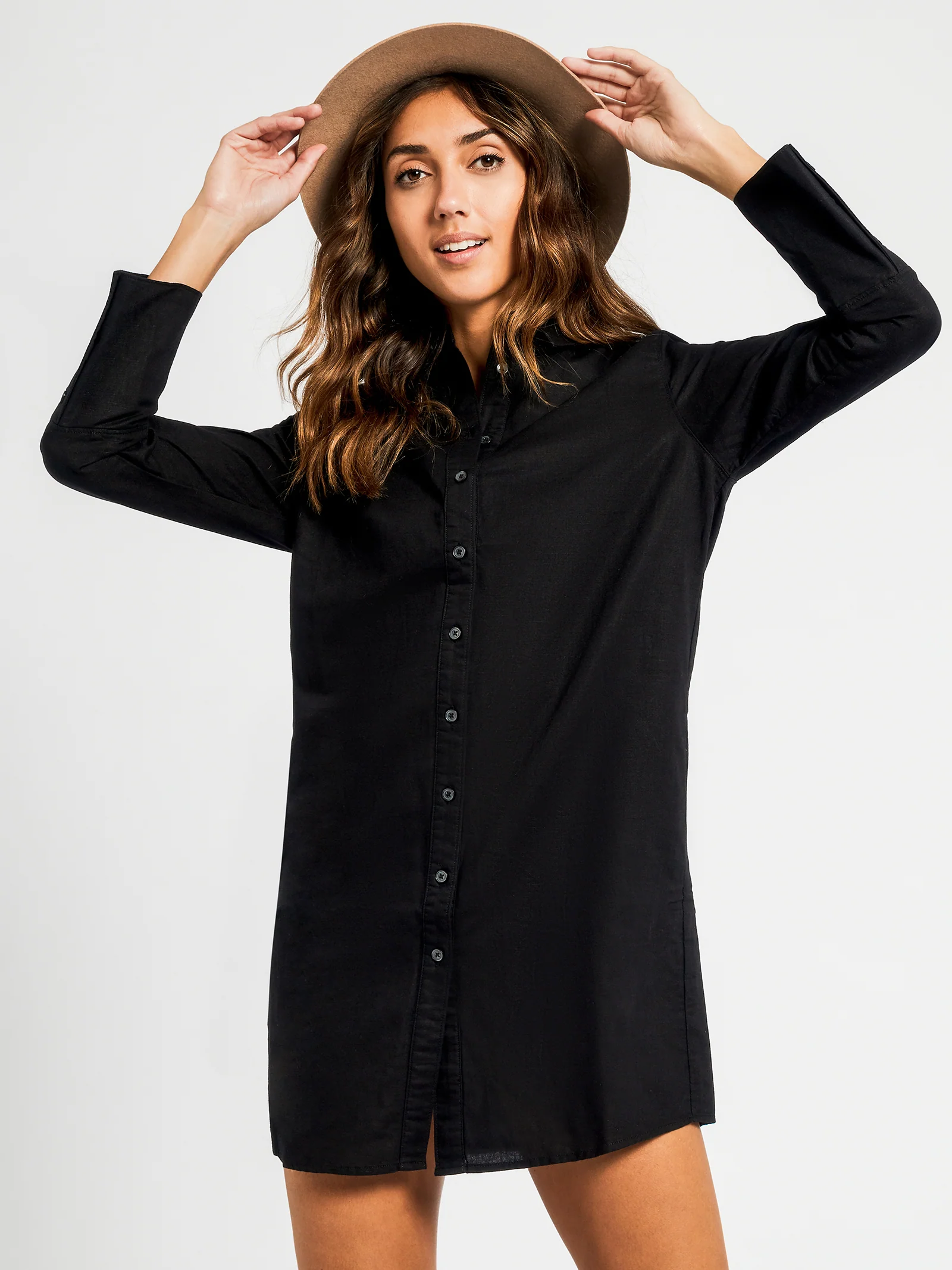 Maya Linen Shirt Dress - Image 3