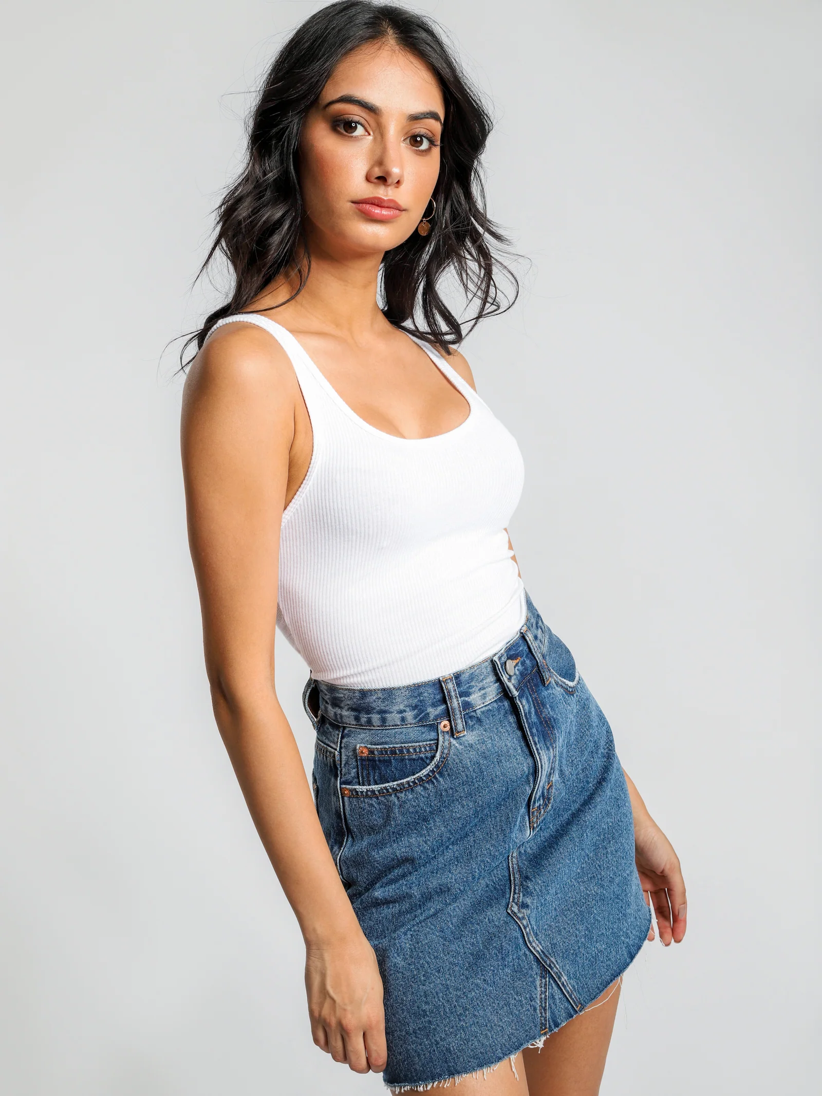 Maya Long Line Rib Tank - Image 4