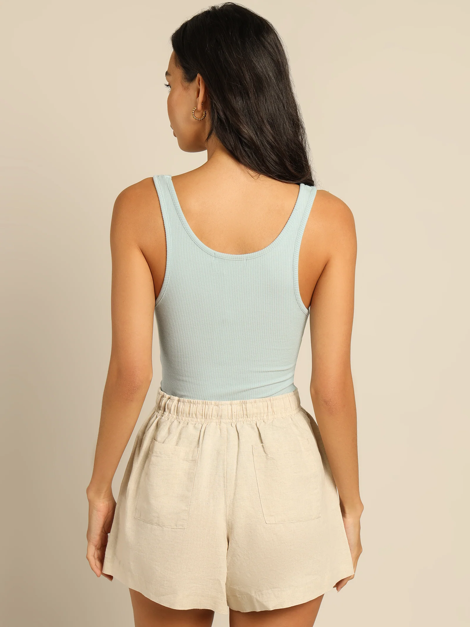 Maya Organic Long Line Rib Tank - Image 6
