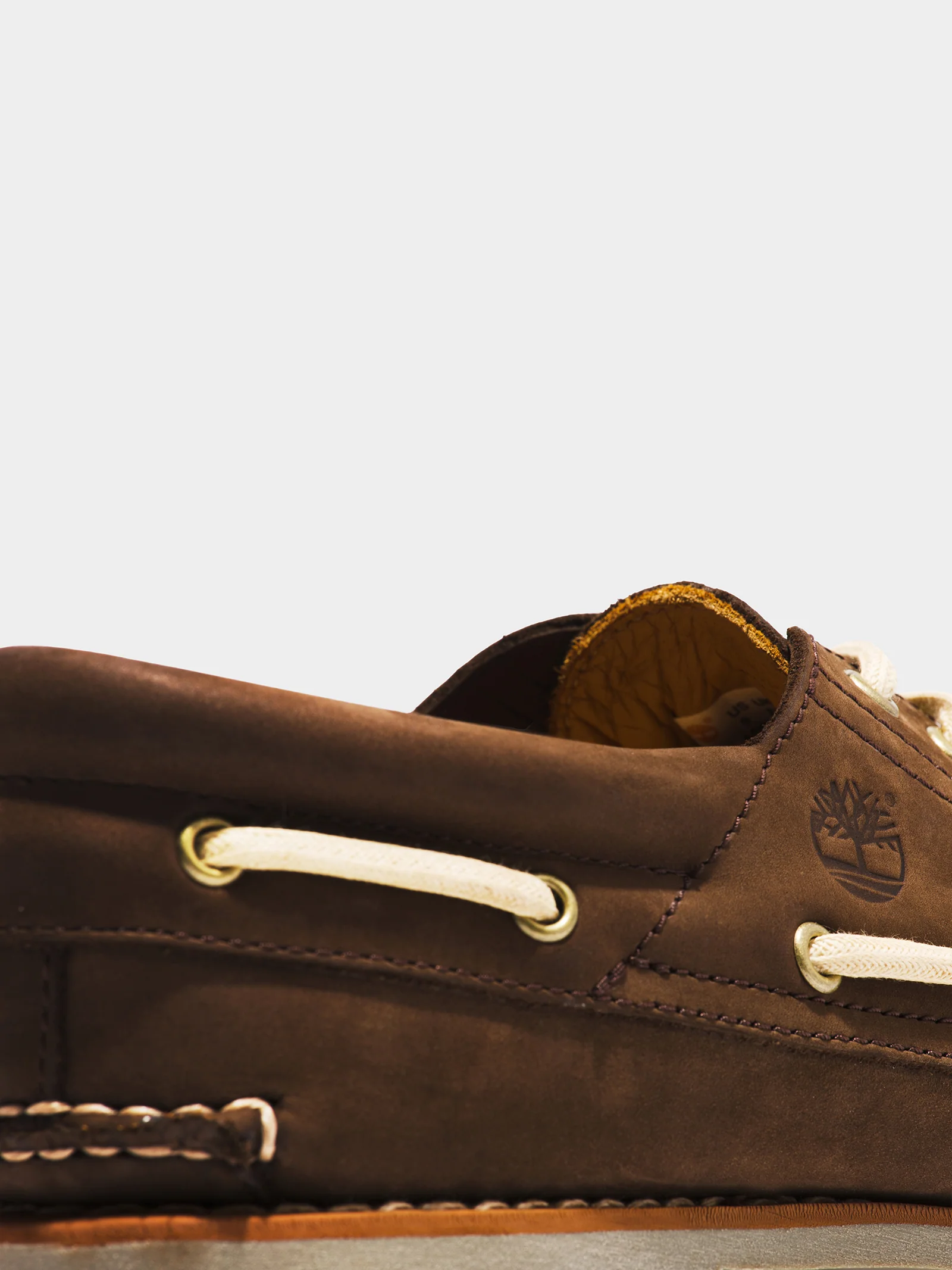 Mens 3 Eye Classic Lug Handsewn Boat Shoes - Image 3