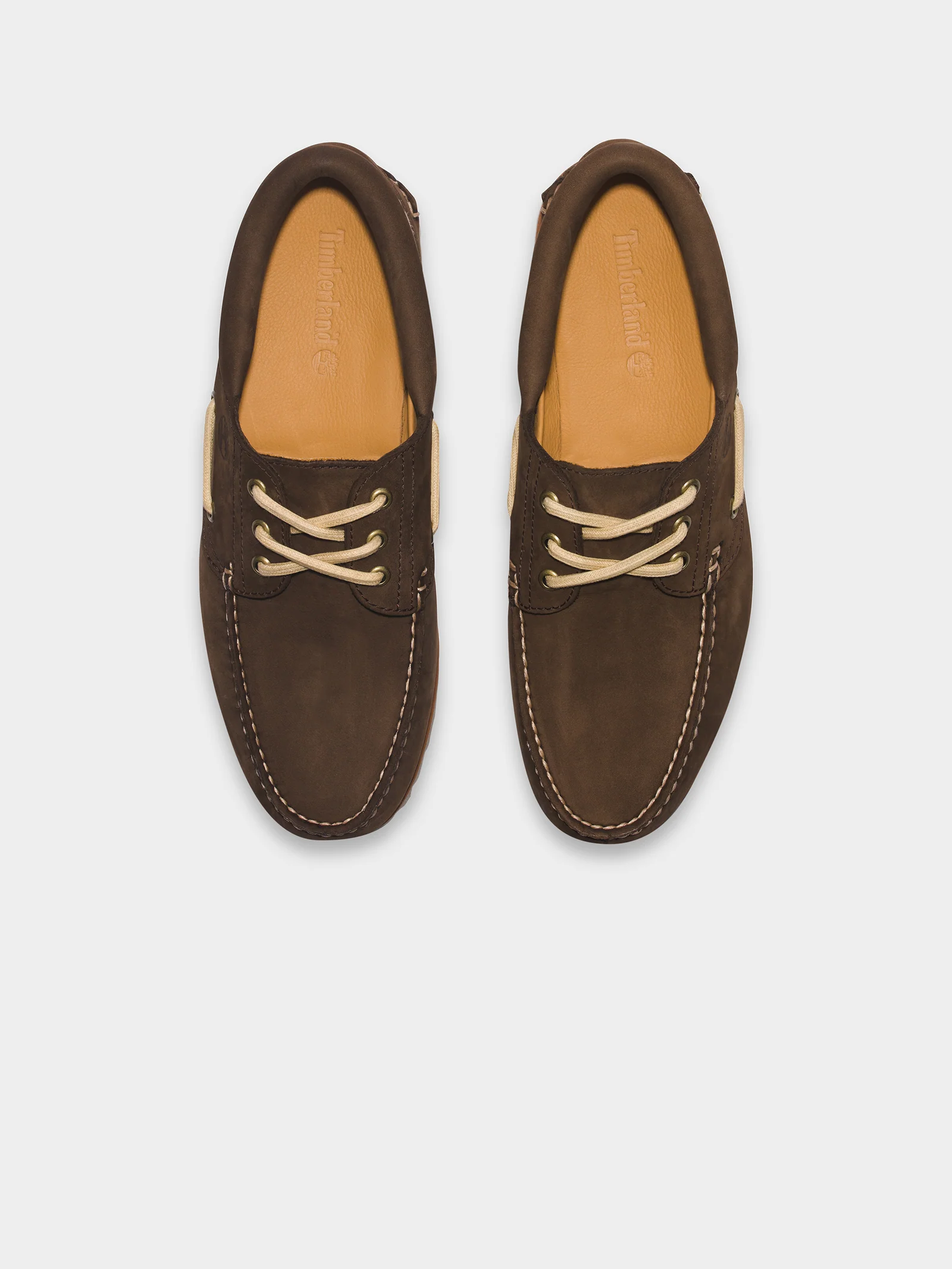 Mens 3 Eye Classic Lug Handsewn Boat Shoes - Image 5