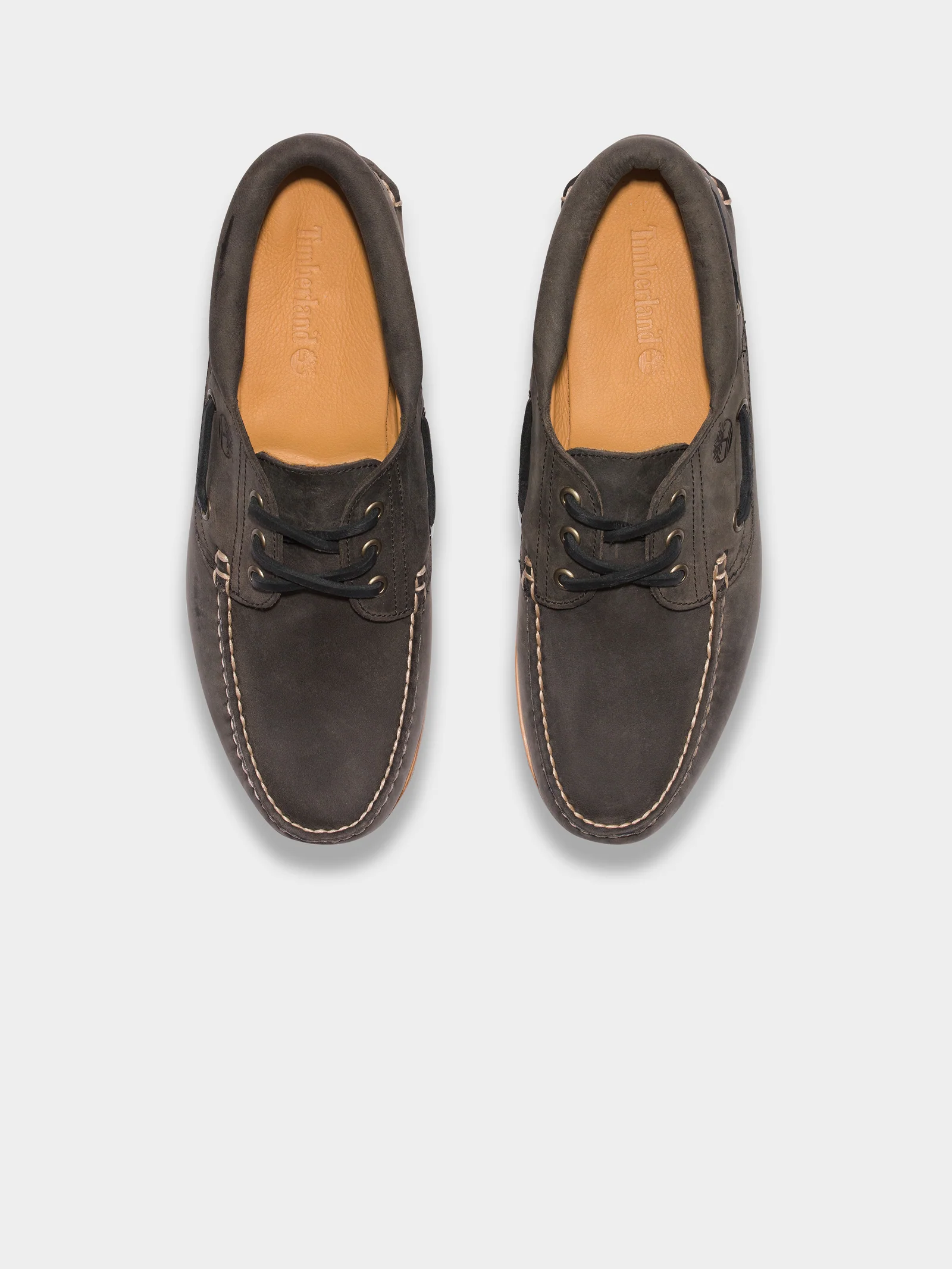 Mens 3 Eye Classic Lug Handsewn Boat Shoes - Image 5