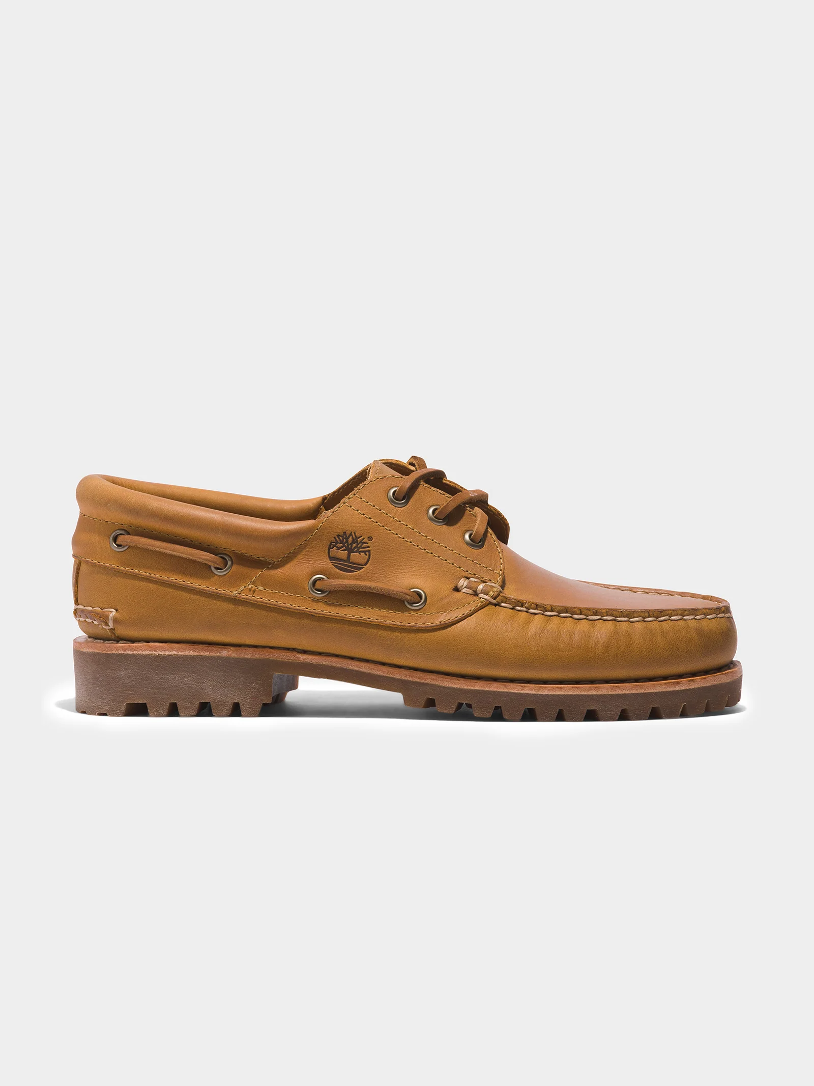 Mens 3 Eye Classic Lug Handsewn Boat Shoes