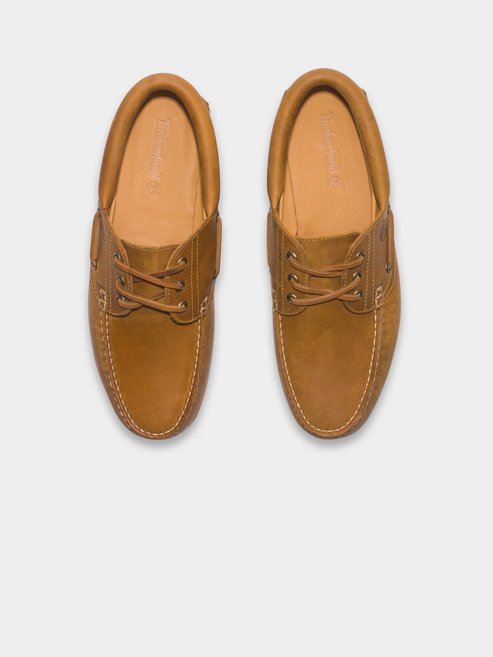 Mens 3 Eye Classic Lug Handsewn Boat Shoes - Image 5